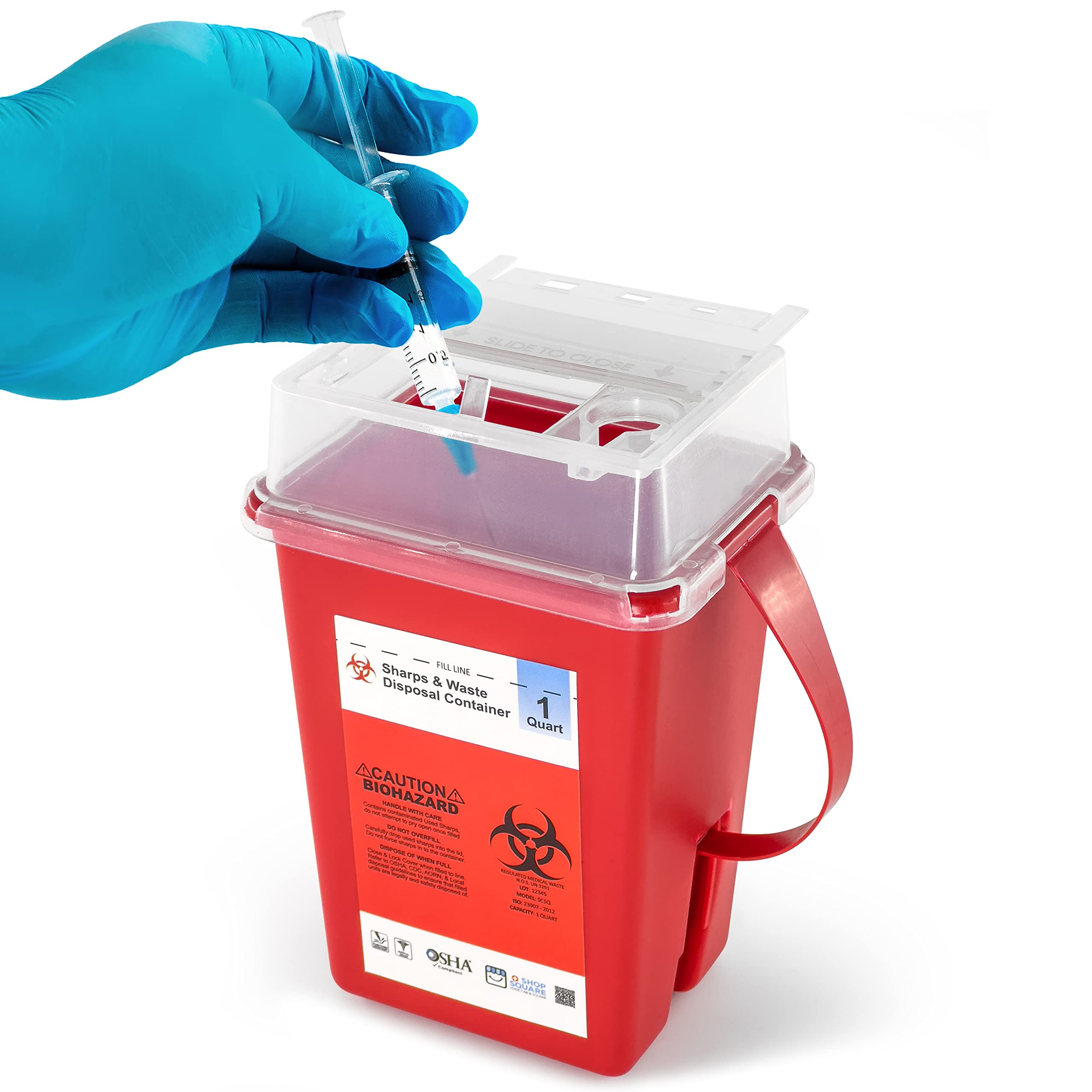 Sharps Container, Sharps Containers for Home Use, Needle Disposal ...