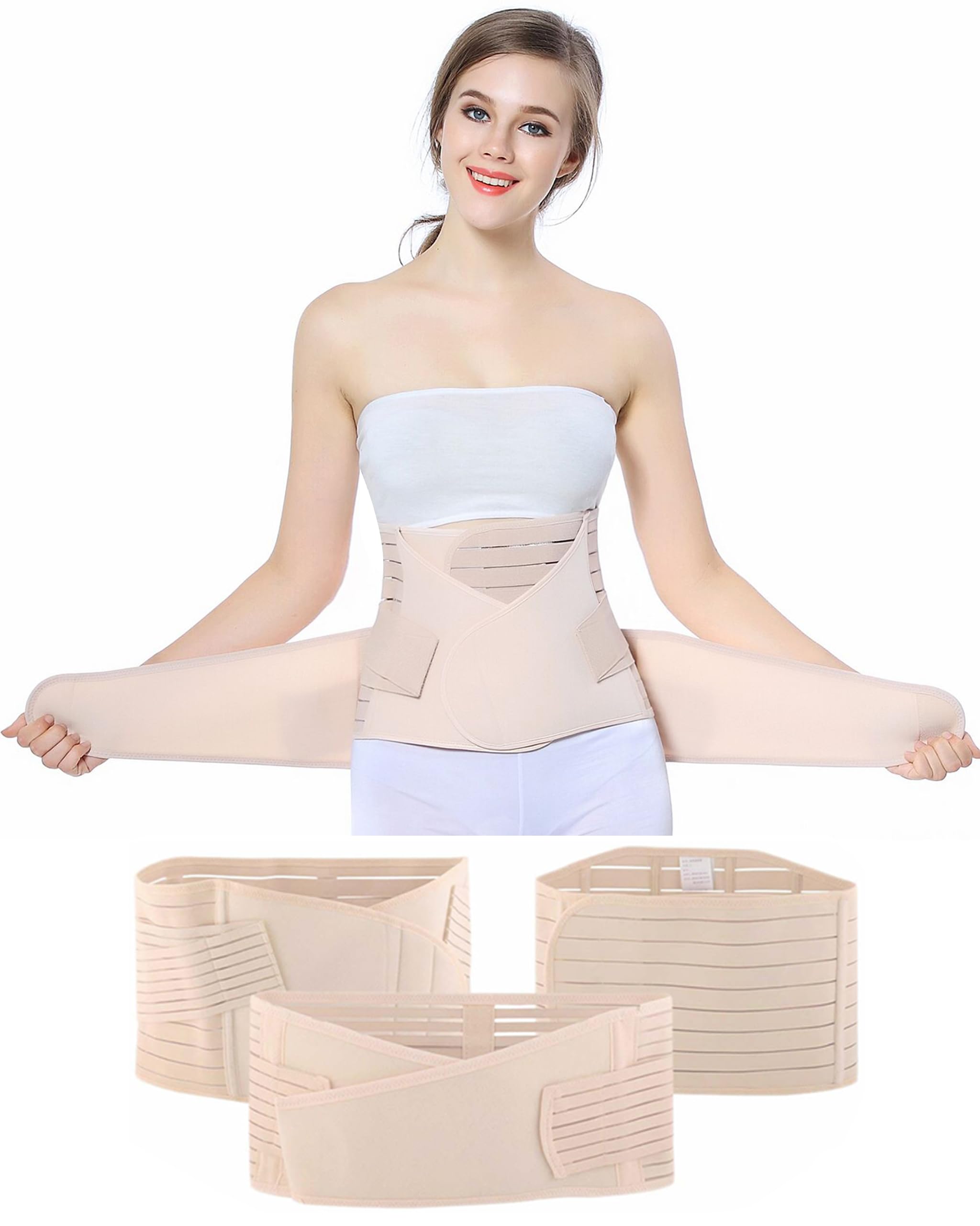 Women Postpartum Belly Wrap C Section Recovery Belt Band Shapewear Body  Shaper