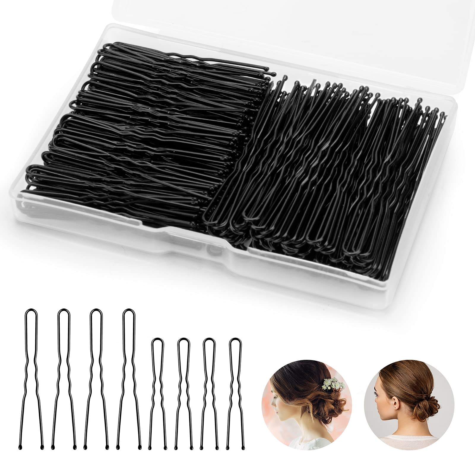 50/100pcs Black Hair Pins Hair Clips Black Bobby Pins for Girls Women Salon Hairdressing Hair Accessories,Temu