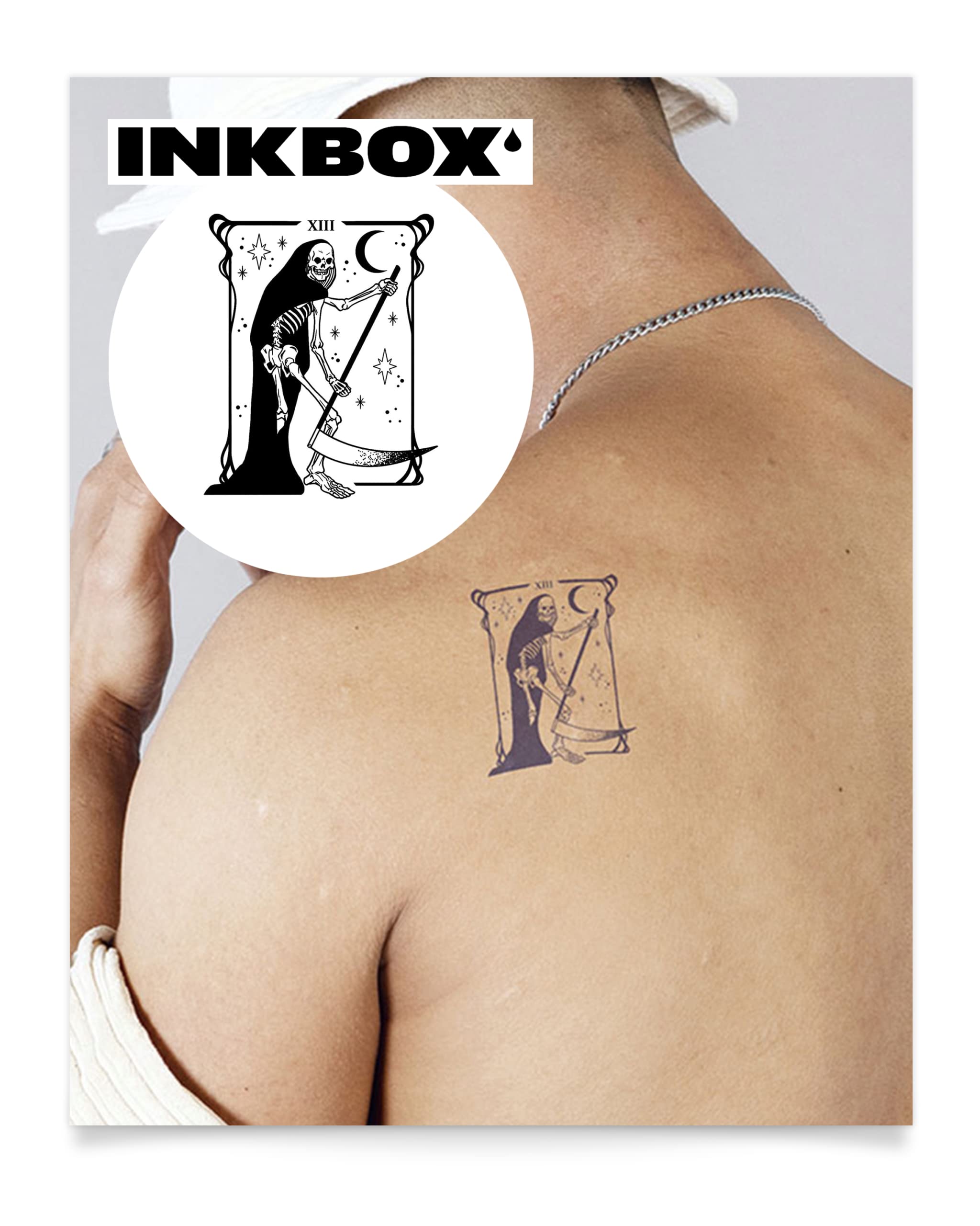 Inkbox Temporary Tattoos Semi-Permanent Tattoo One Premium Easy Long  Lasting Water-Resistant Temp Tattoo with For Now Ink - Lasts 1-2 Weeks New  Life 6 x 3 in