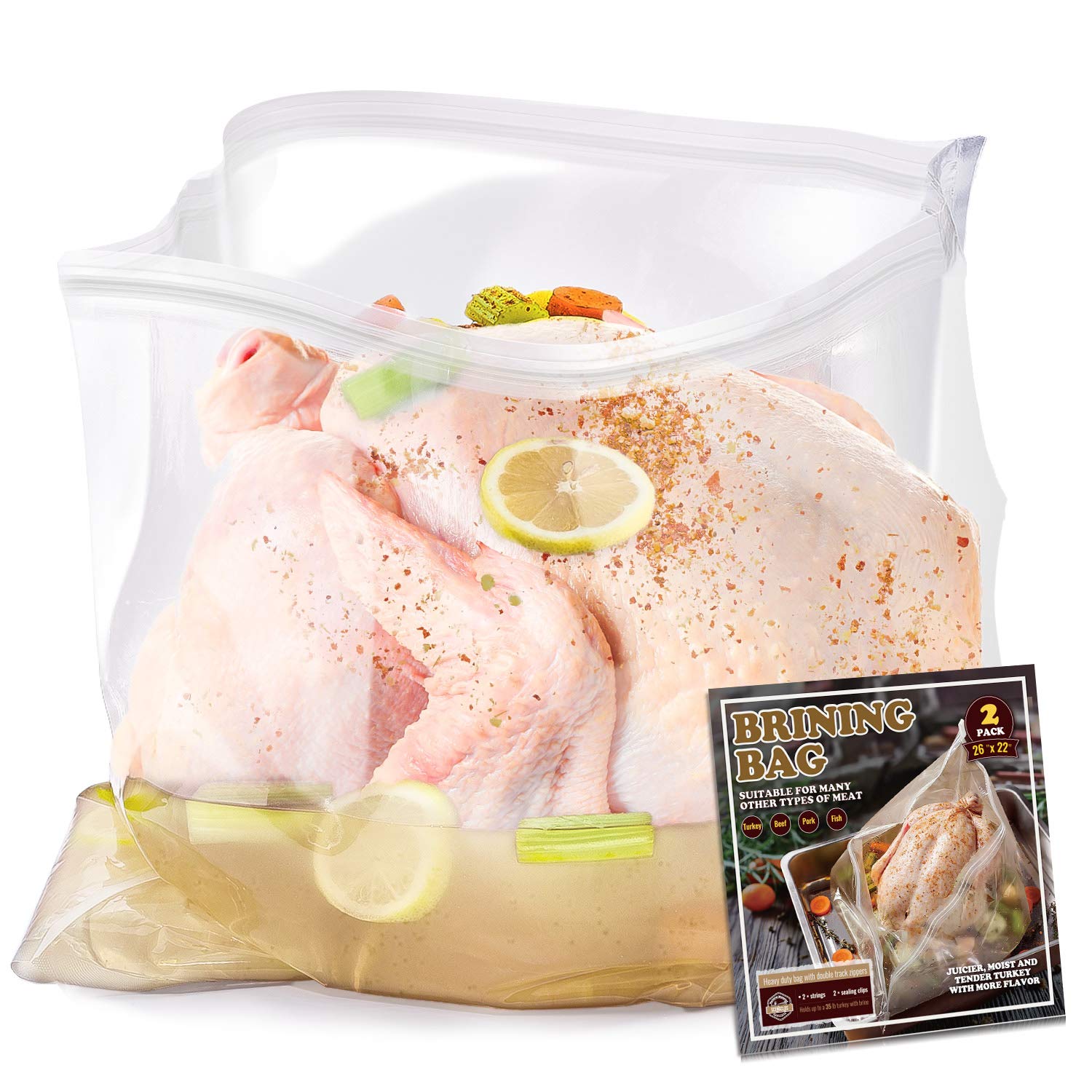 CHRISTMAS BACOFOIL THE TURKEY ROASTING BAGS 2 EXTRA LARGE SEALS IN