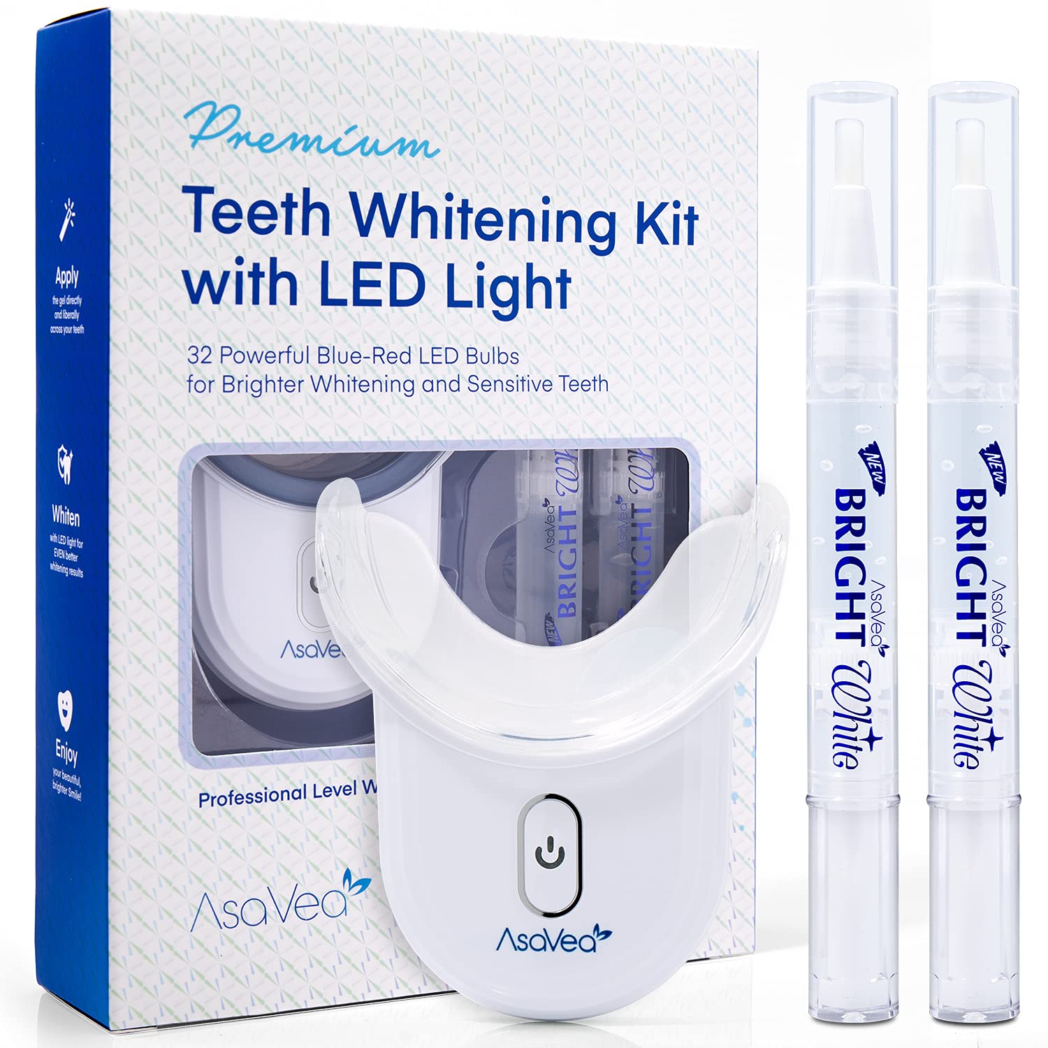 Teeth Whitening Kit with LED Light Teeth Whitening Pen with 32X