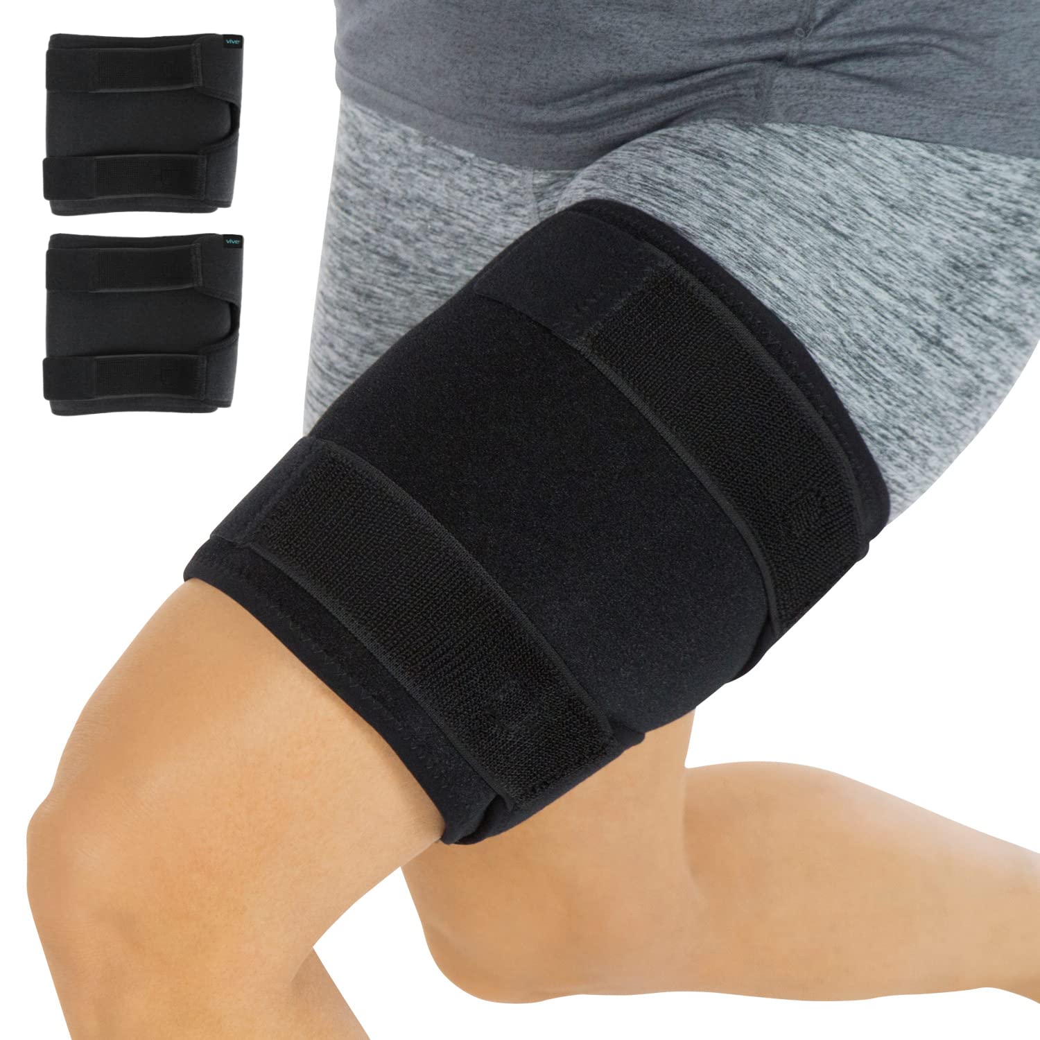 Adjustable Thigh Brace Support,unisex Breathable Neoprene Non-slip Hamstring  Compression Sleeve