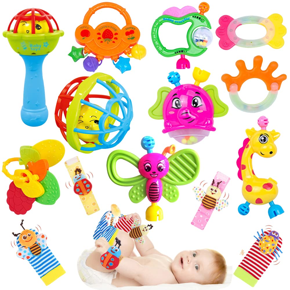 Safely Lovely New Born Baby Toy Gifts Sets Rattles Teether Gifts Sets Baby  Gifts Teether Rattle Sets - China Teether Gift Set Baby and New Born Baby  Toy price