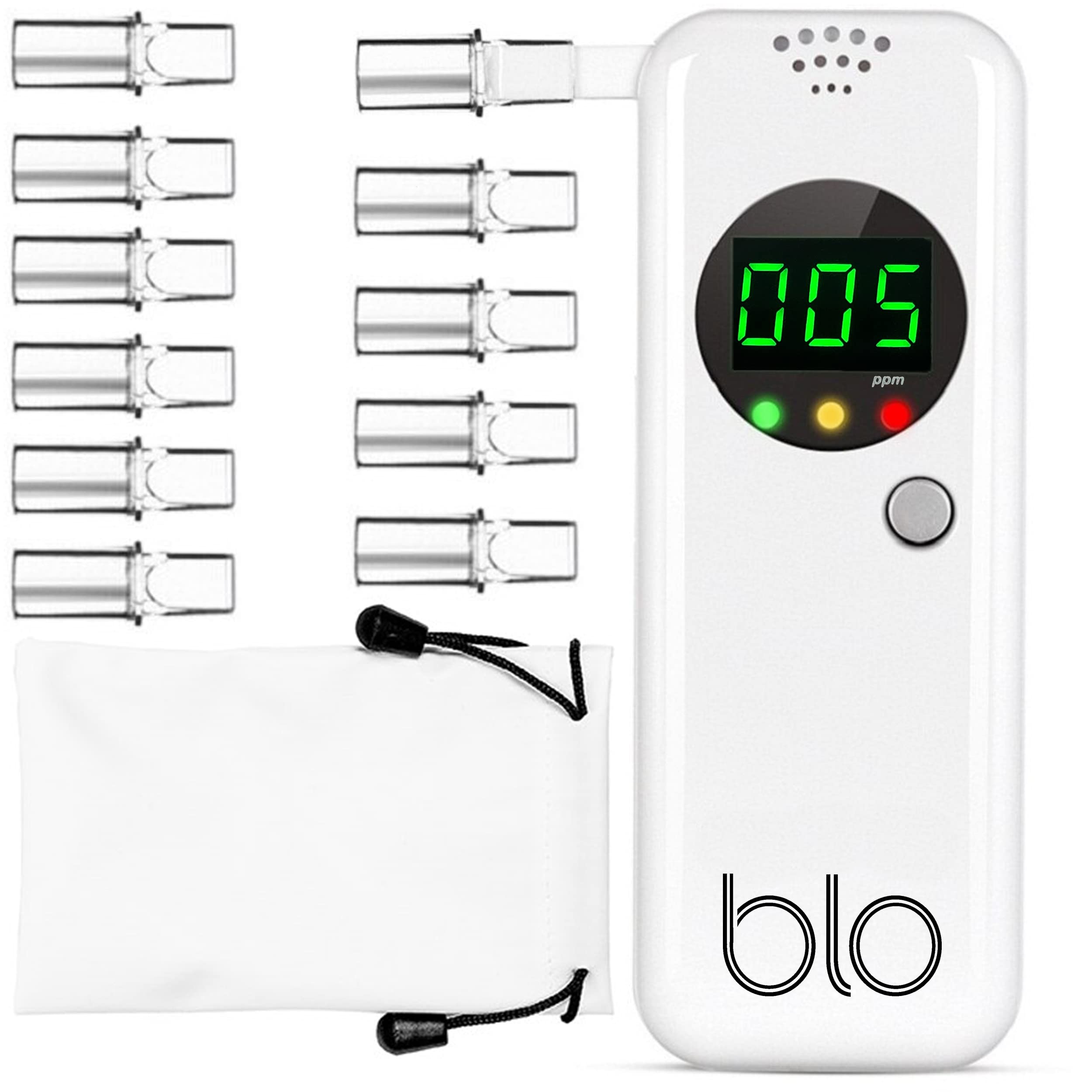 BLO Digital Ketone Breath Meter Analyzer for Diet, Weight Loss, and Blood  Ketone Management, Accurate Portable Ketogenic Testing with 10 Mouthpieces,  Quick Breathalyzer Status Tracing