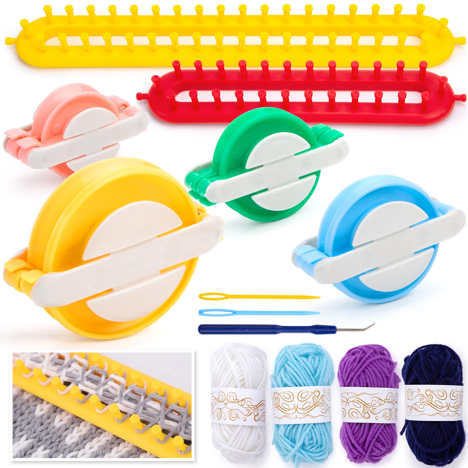 Plastic Hat Scarf Knitting Loom Kit, Knitting Loom Beginners