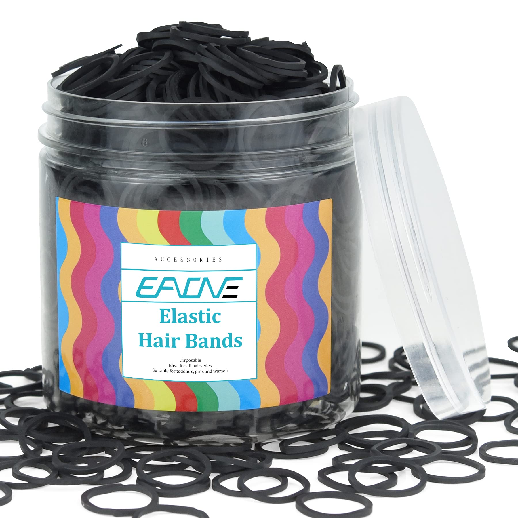 Small Disposable Hair Elastics, Small Rubber Bands Hair