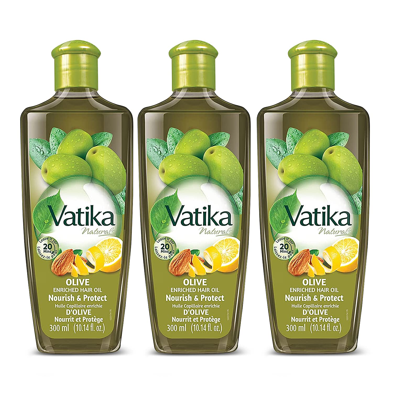 Dabur Vatika Naturals Enriched Hair Oil - Natural Moisturizing  Strengthening & Hair Oil for Healthy Scalp Nourishing Hair Oil for Soft  Manageable and Silky Hair From Root to Tip (Olive Pack of 3)