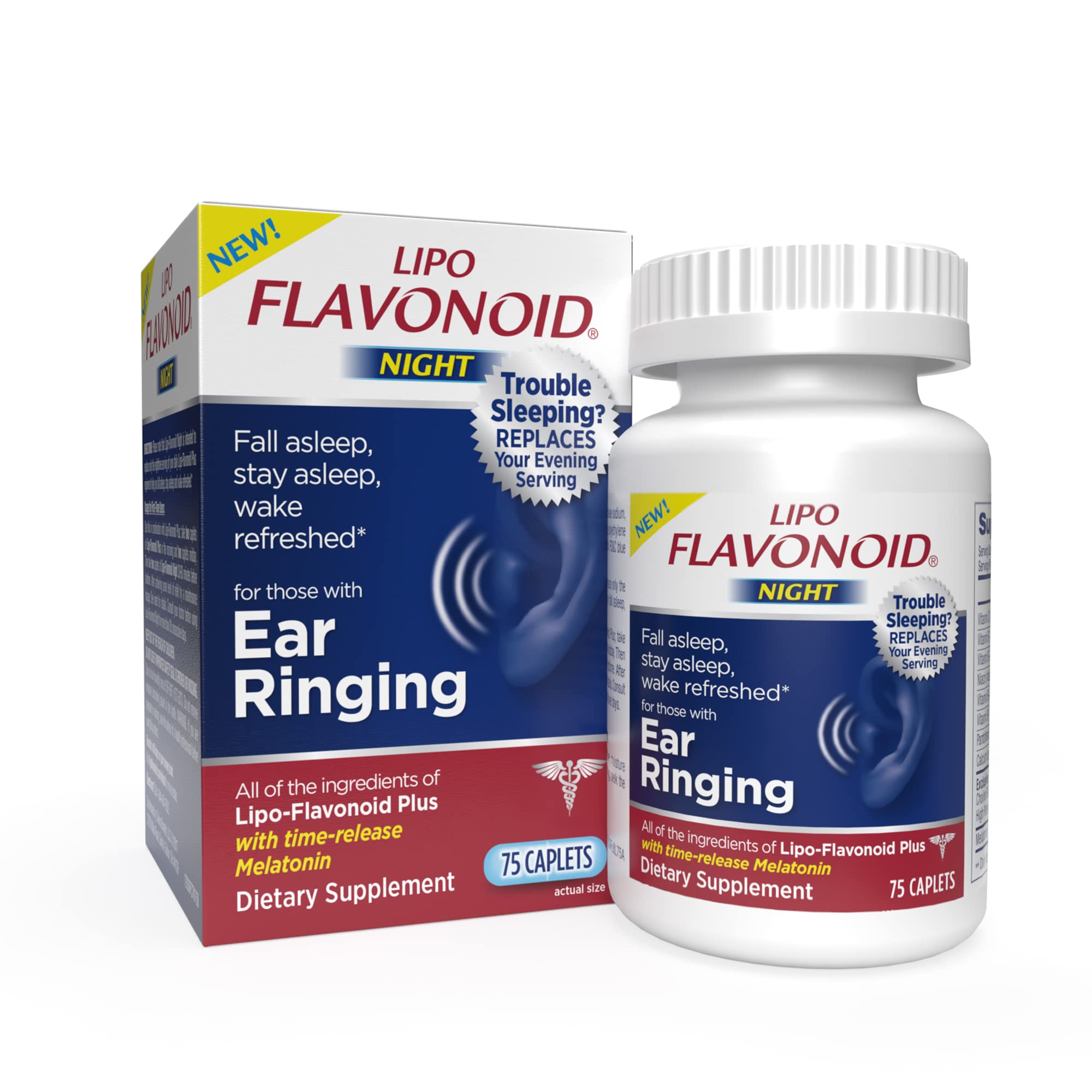 Lipo-Flavonoid Plus Ear Health Supplement 100 Caplets #1 ENT Doctor ...