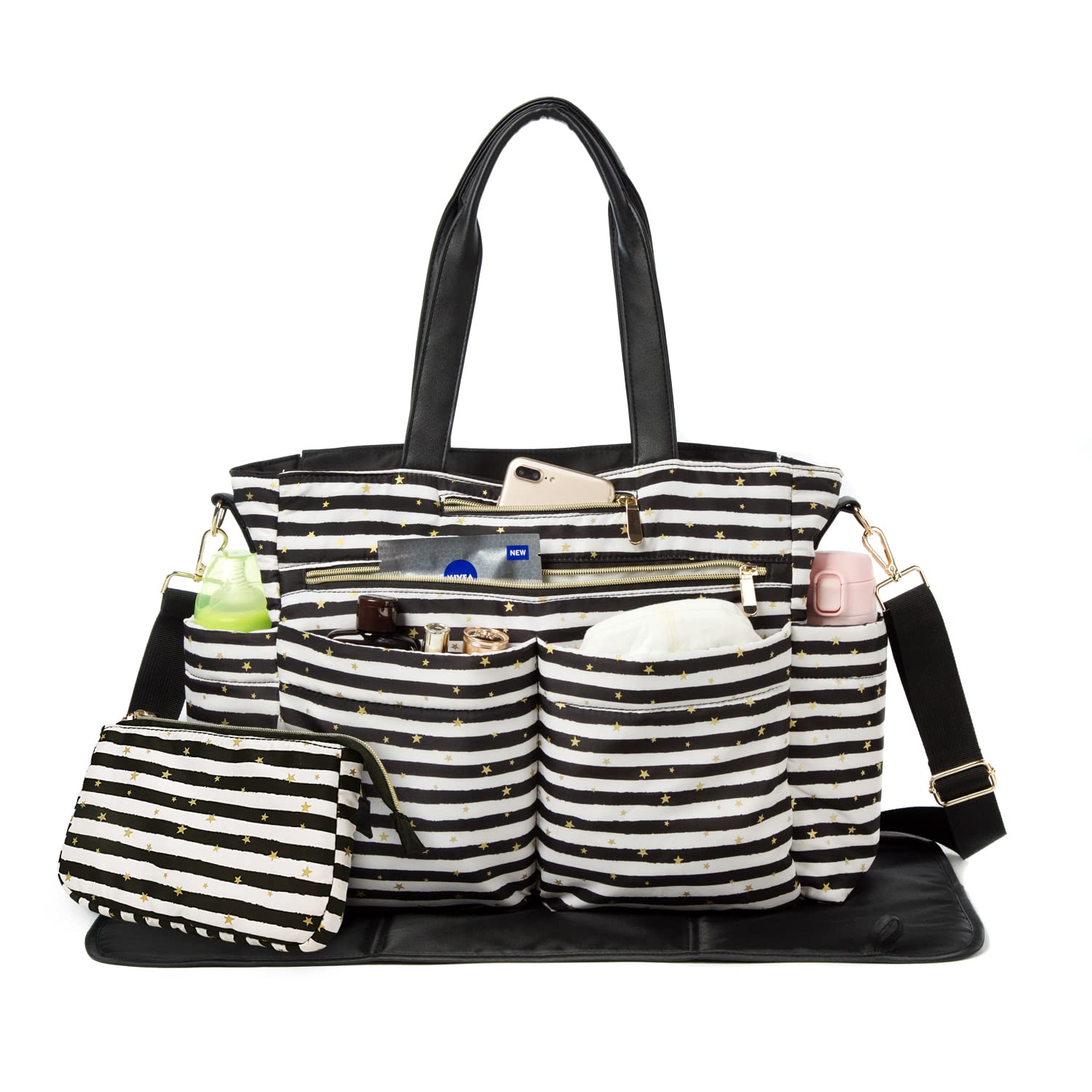 Diaper Bag For Boys & Girls With Matching Baby Changing Pad By