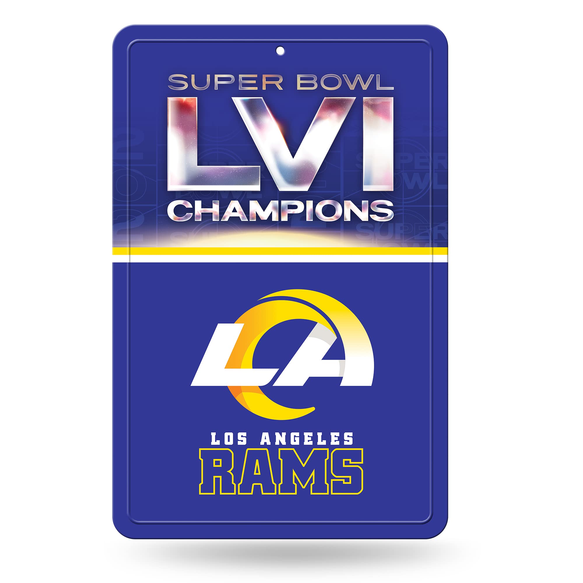 Los Angeles Rams NFL Super Bowl LVI Champions Vertical Flag