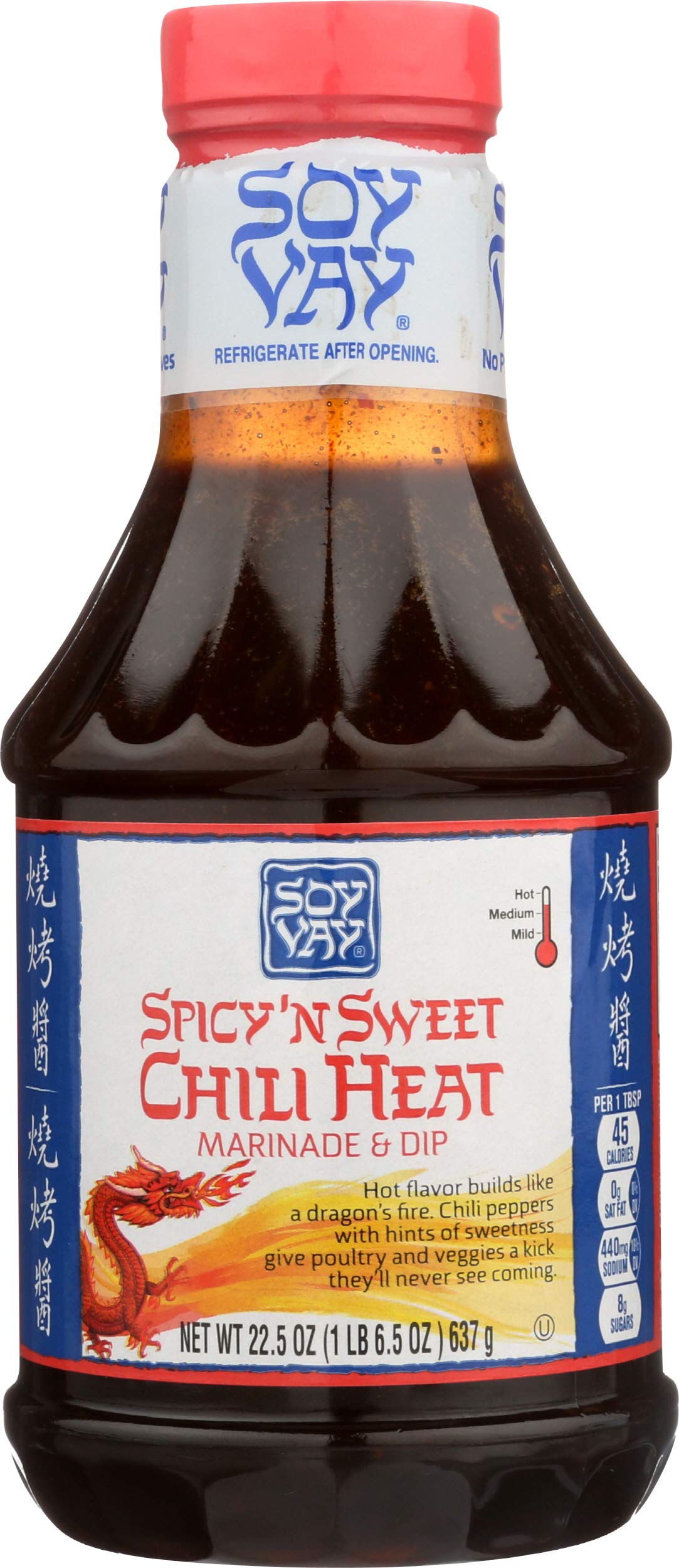 Soy Vay Spicy & Sweet Marinade - 22.5 oz | Flavorful Grilling & Cooking