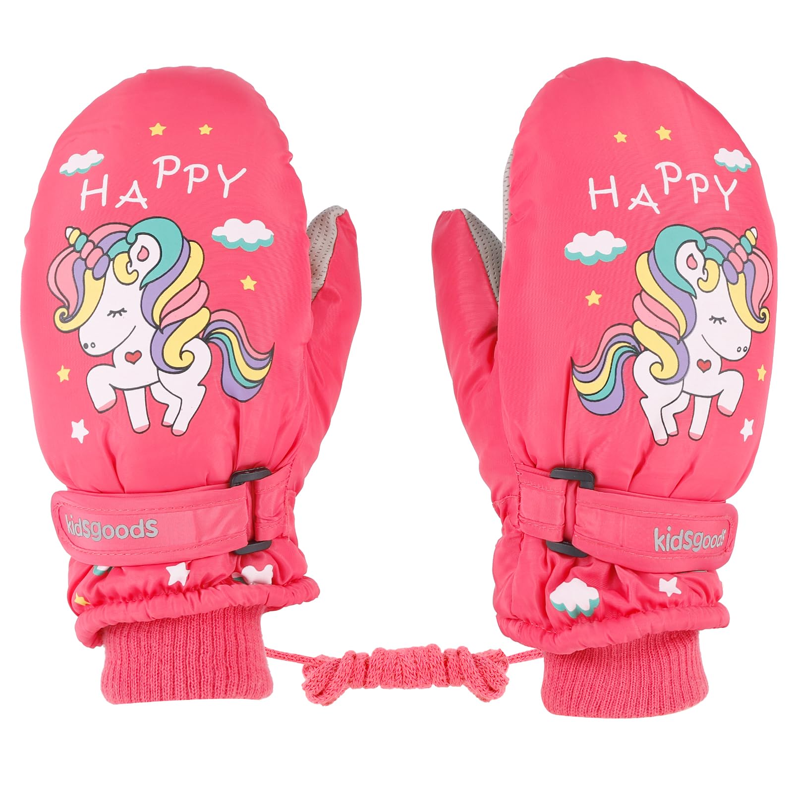 Cartoon children's ski gloves winter waterproof and warm boys and