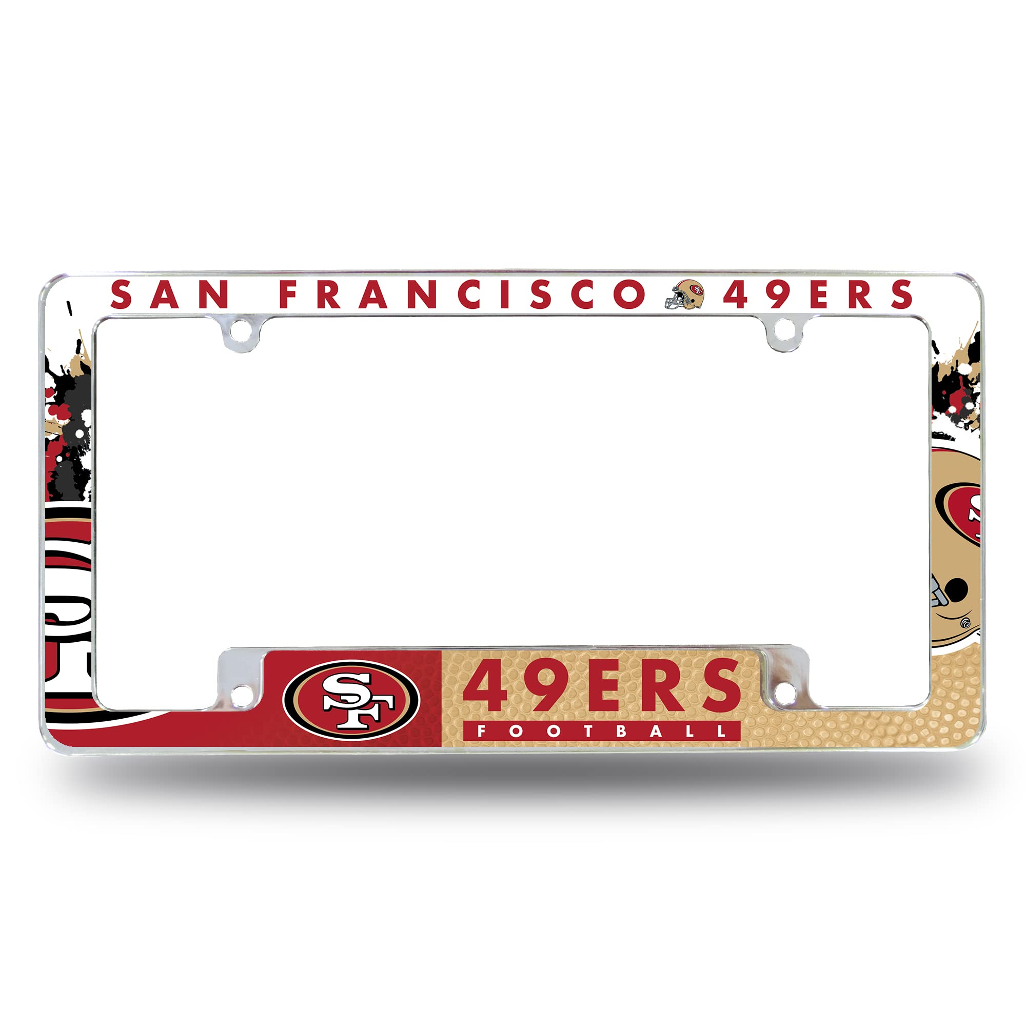 Rico Industries San Francisco 49ers License Plate Metal