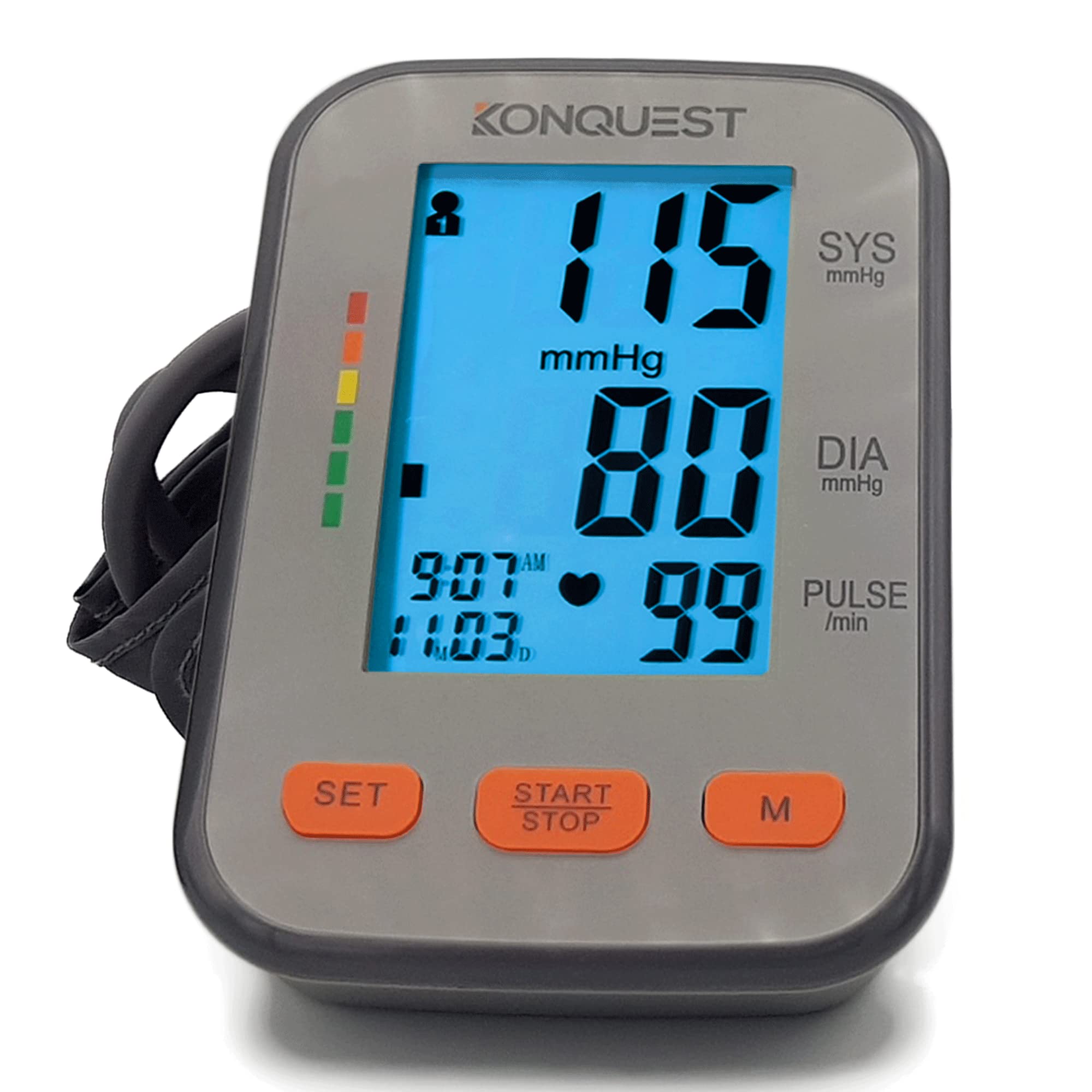Blood Pressure Monitor Konquest KBP-2910W Automatic Wrist Blood-used in  excellen