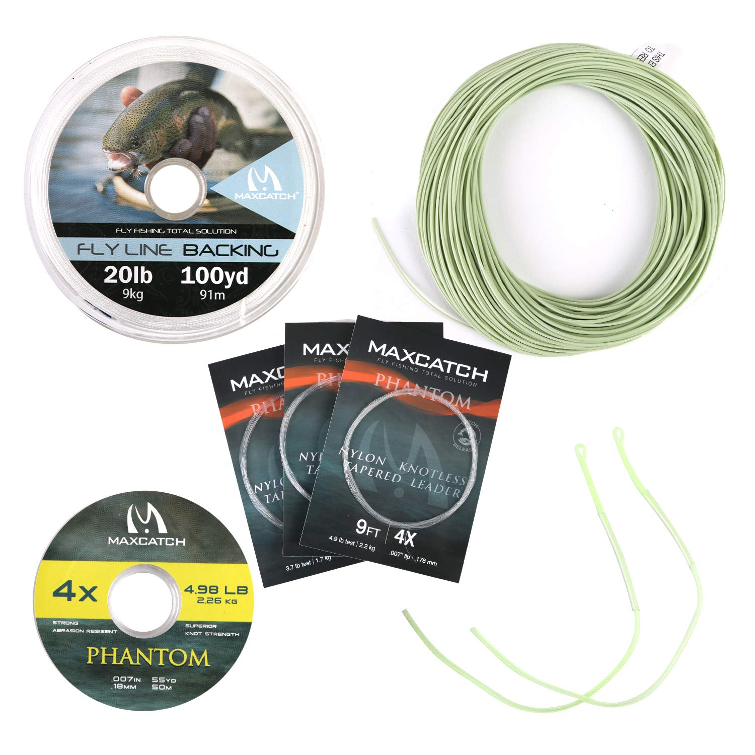 M MAXIMUMCATCH Maxcatch Fly Line Backing for Fly Fishing Braided