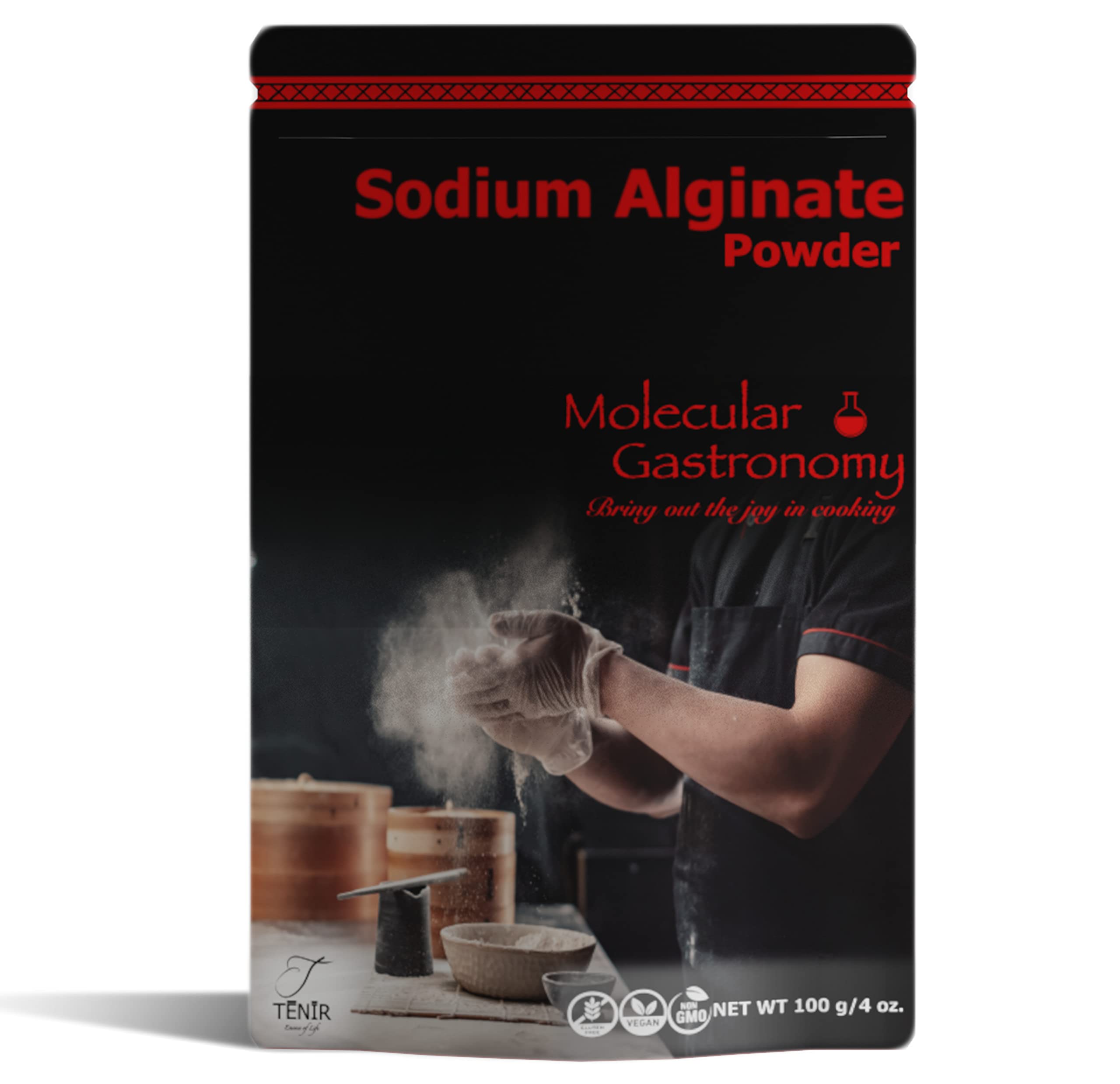  Sodium Alginate and Calcium Chloride – Spherification Value Kit  - Practice Molecular Gastronomy, 4-Oz. : Grocery & Gourmet Food