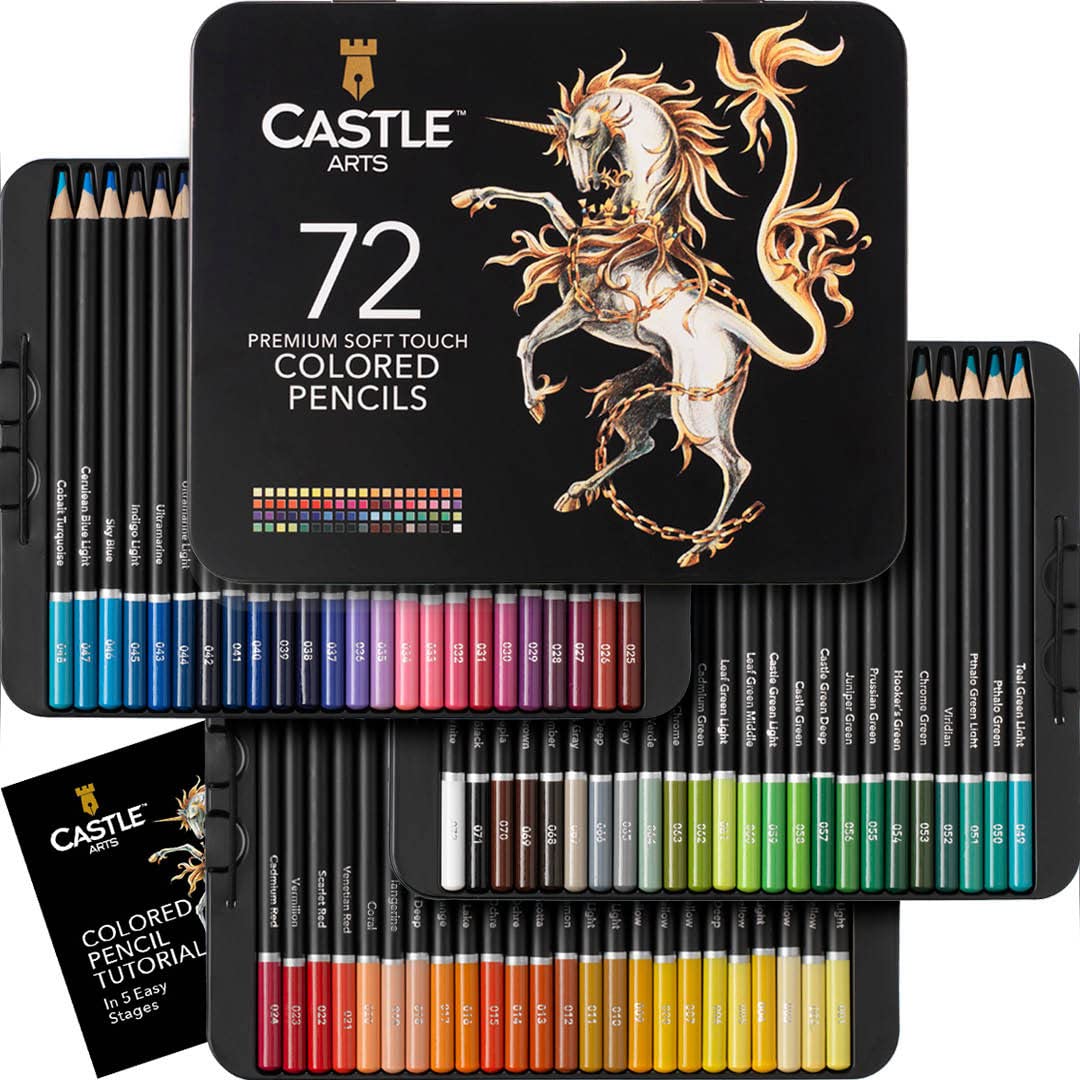 Color More 175 piece deluxe art set with 2 drawing pads, acrylic  paints,crayons,colored pencils
