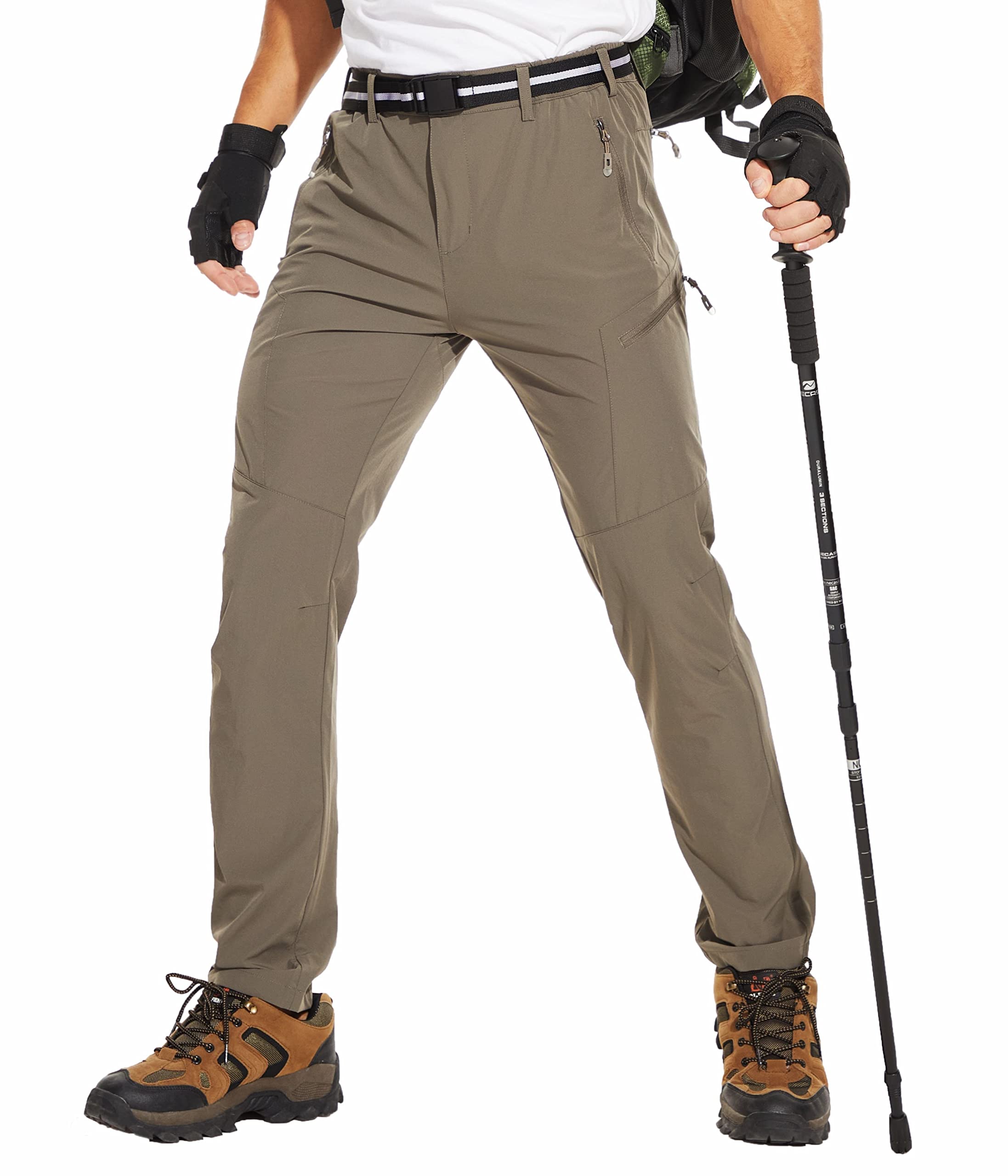 Hiking Pants for Men, Quick Dry Travel Pants Men for Stretch Work Pants  Lightweight Outdoor Pants Water-Resistant