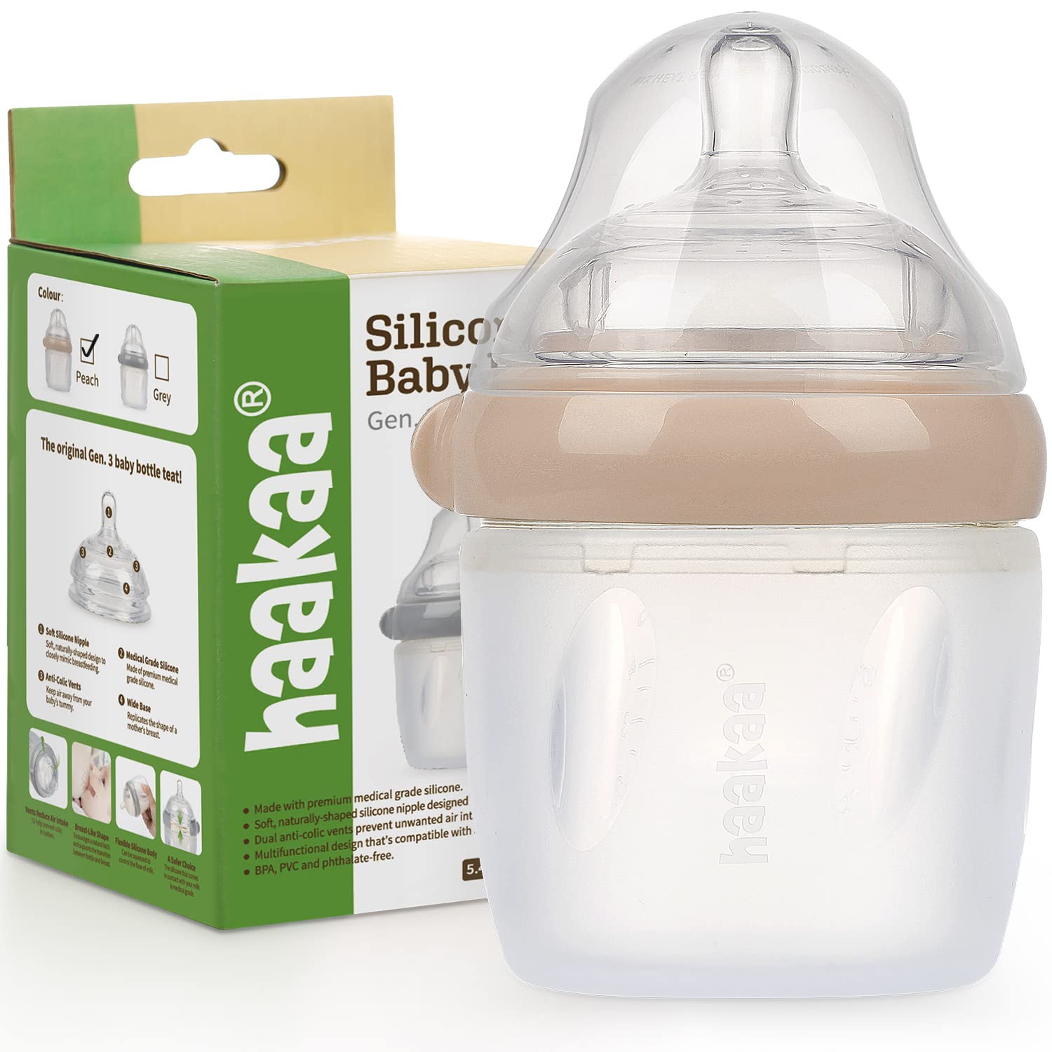 Haakaa Silicone Baby Drinking Cup — Simply Green Baby