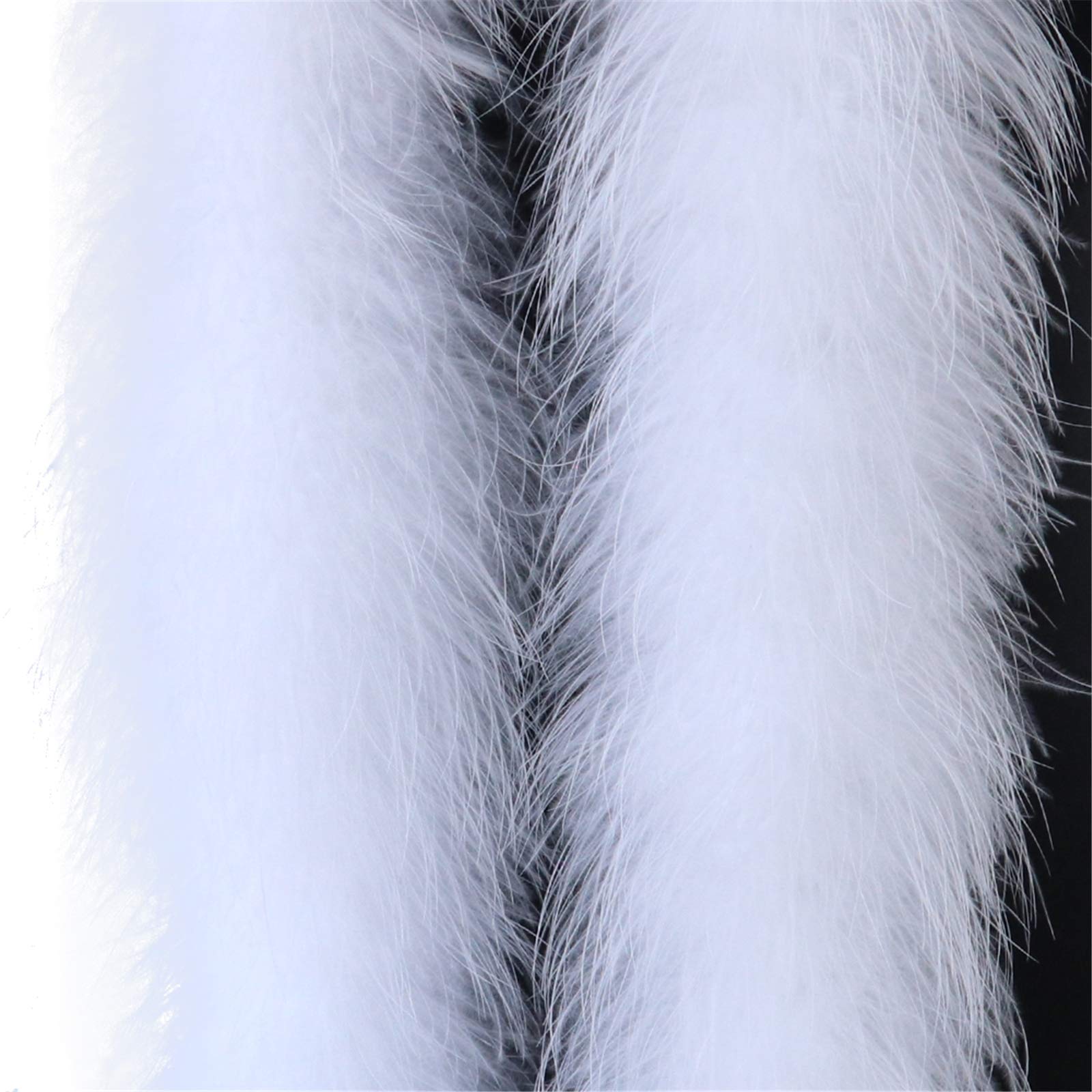 Fluffy Blue Large Ostrich Feather Boa Decoration for Party Wedding Clothes  Sewing Mini Dress Shawl Crafts
