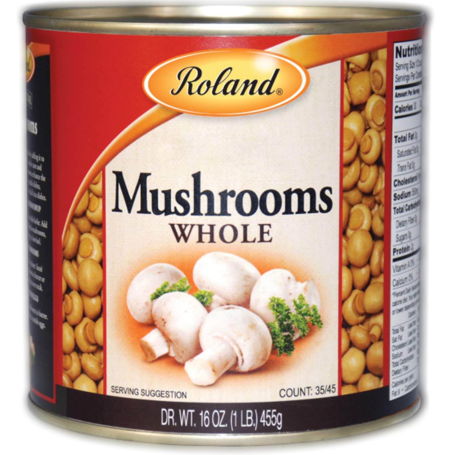Roland Foods Whole Medium and Large Button Mushrooms, Specialty
