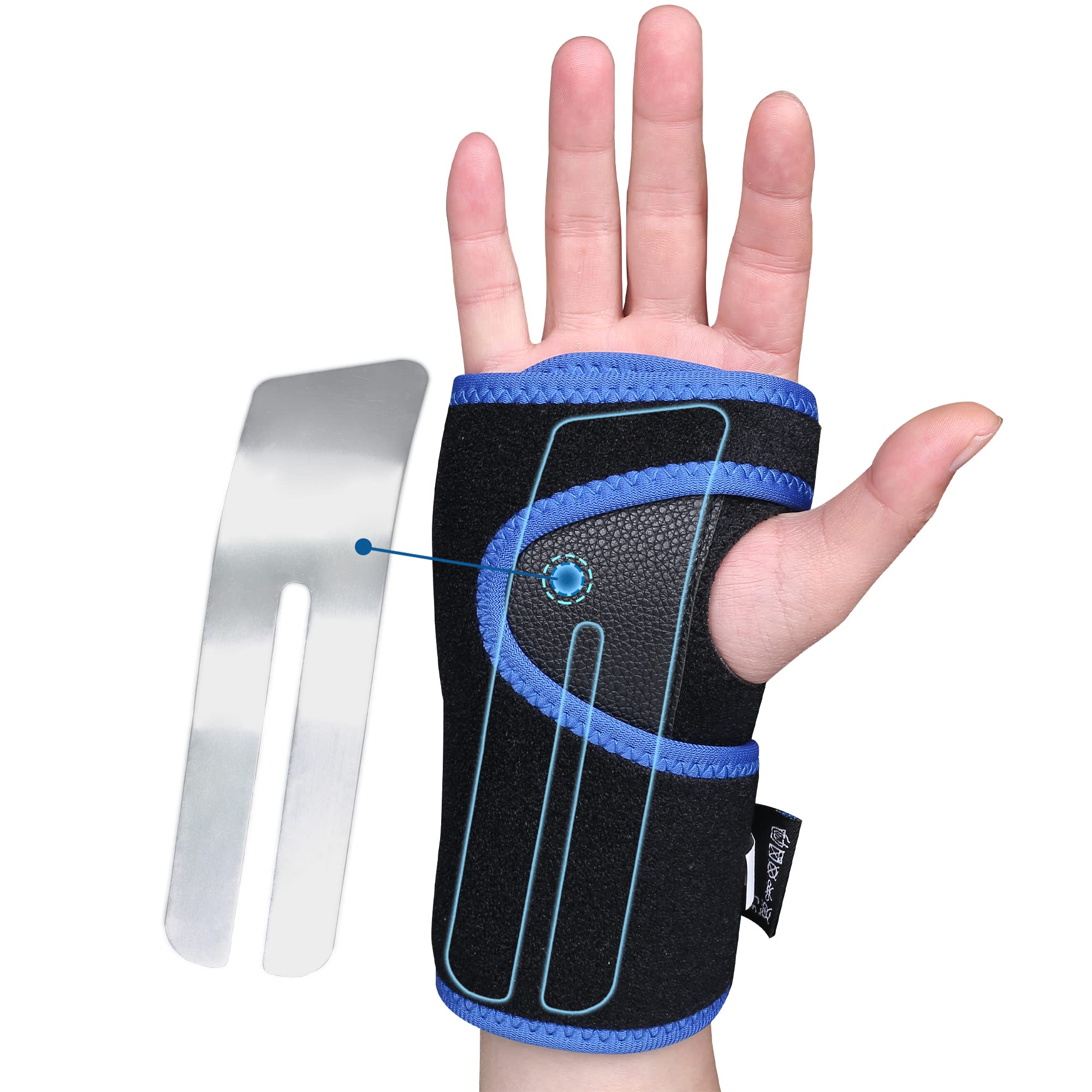 Wrist Support Brace Splint Carpal Tunnel Sprain Strain Arthritis for  Tendonitis