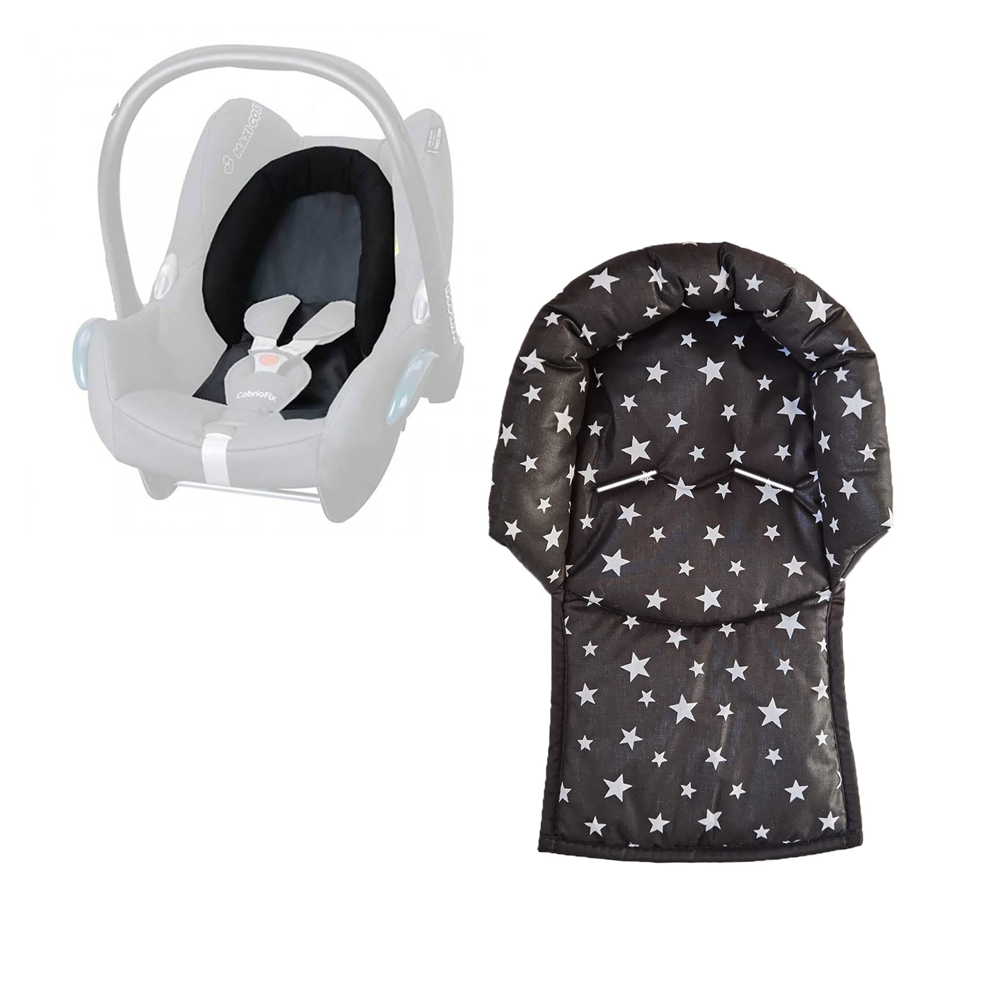 Black infant head outlet support