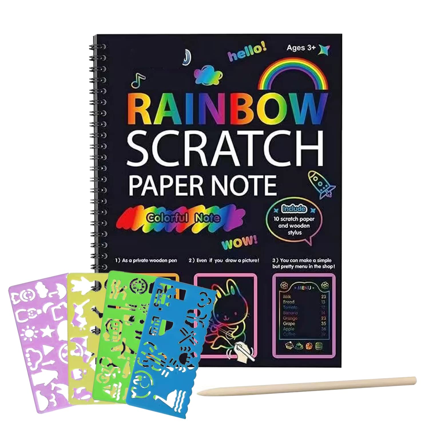 Rainbow Scratch Paper