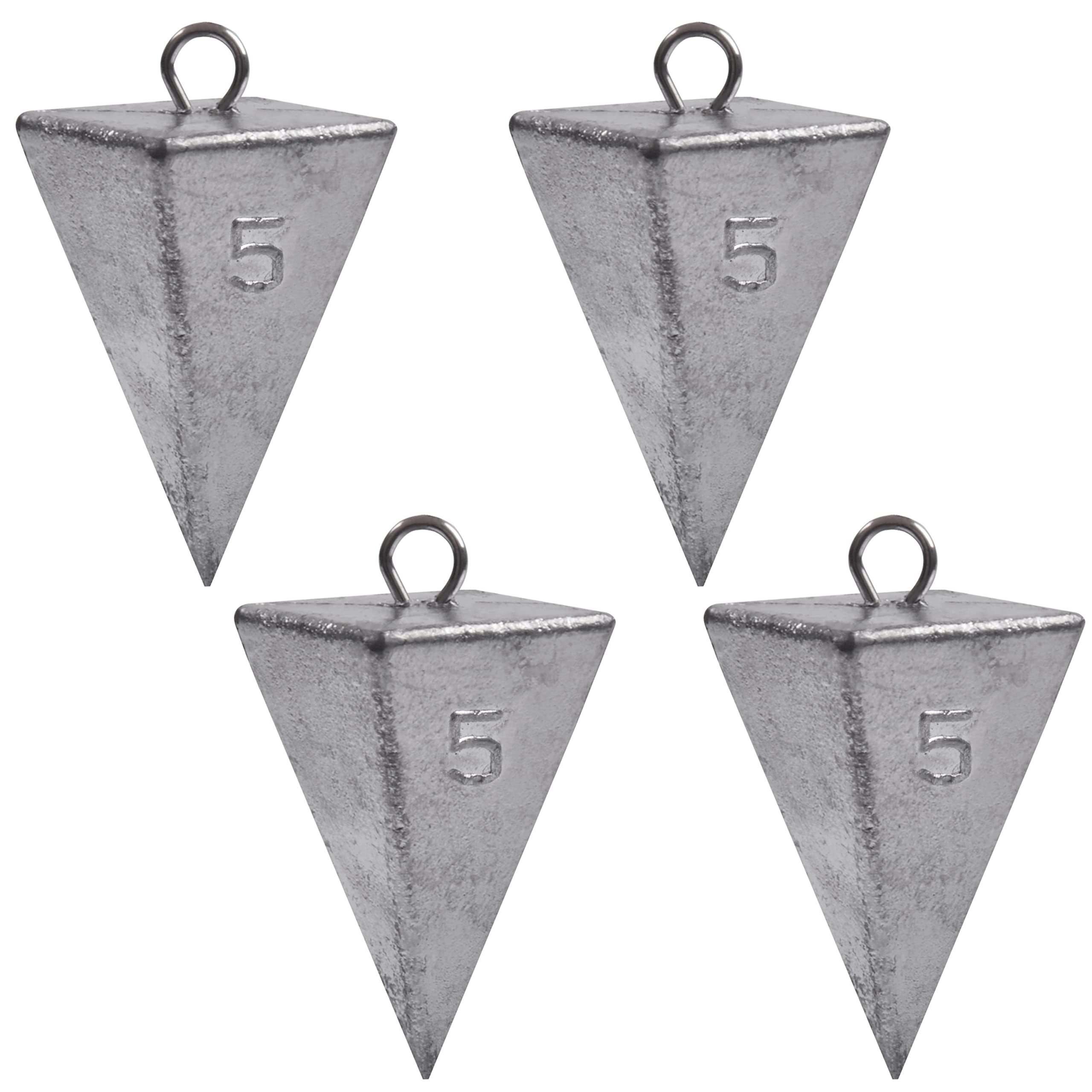  S & J's Tackle Box 3 oz Pyramid SINKERS - 10 PER Pack C :  Clothing, Shoes & Jewelry
