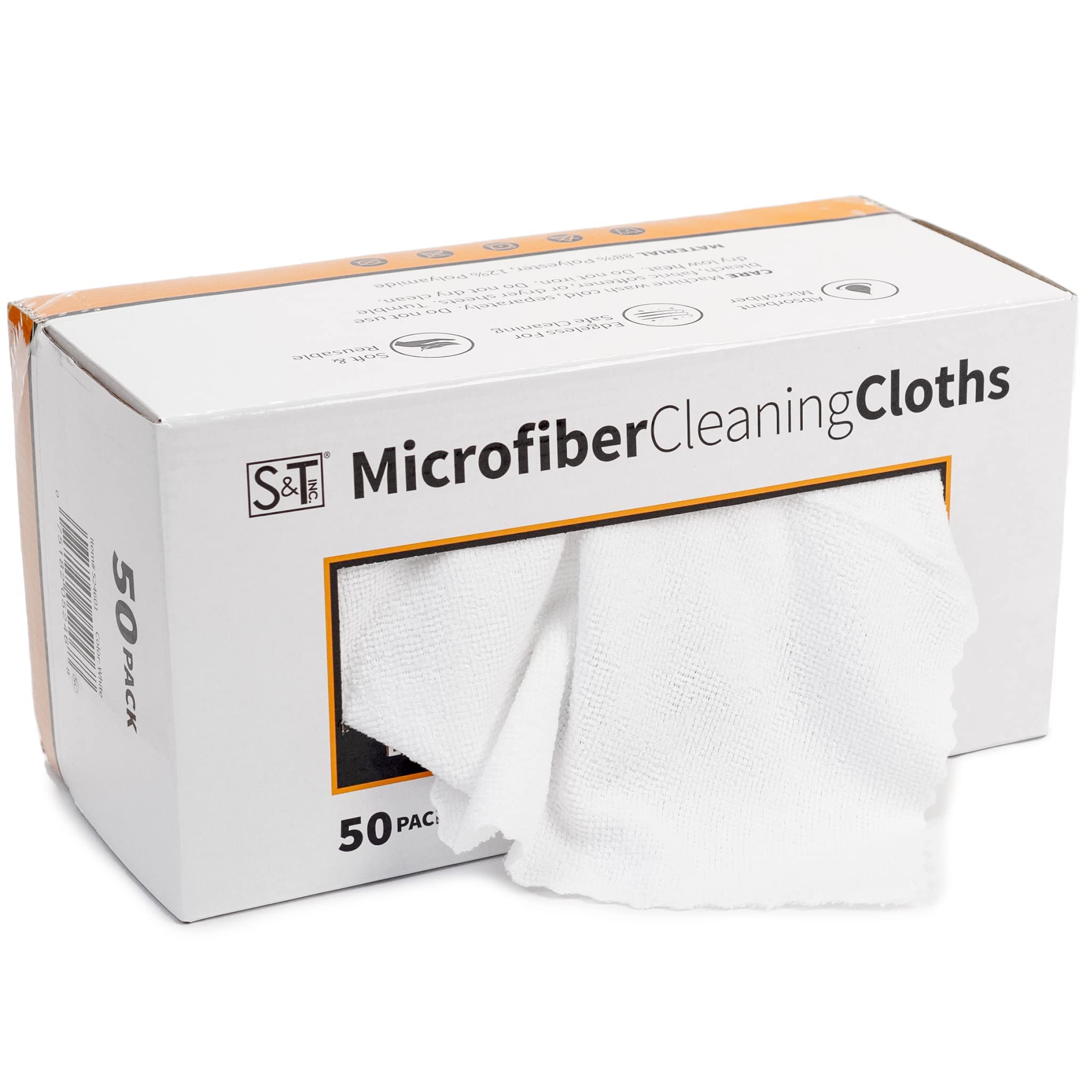 12 x 12 Microfiber Cleaning Cloths (50 Pack) - Reusable Towels, Wash  Rags, Dust Cloth, All-Purpose: Kitchen, Dish, Cars, Shop, Glass (Black)