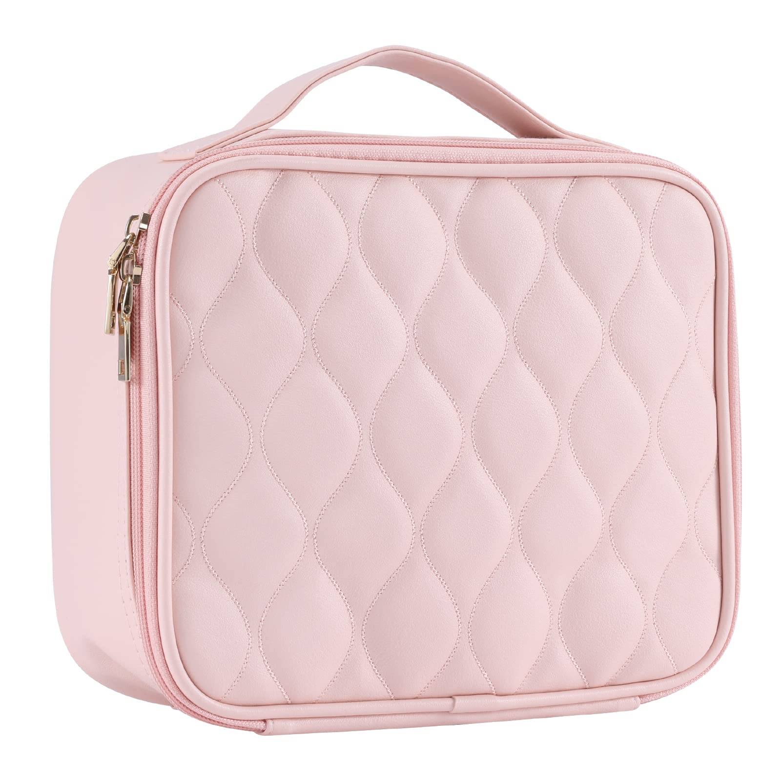SOIDRAM 2 Pieces Makeup Bag Large Checkered Cosmetic Bag Pink Capacity  Canvas Travel Toiletry Bag Organizer Cute Makeup Brushes Aesthetic  Accessories