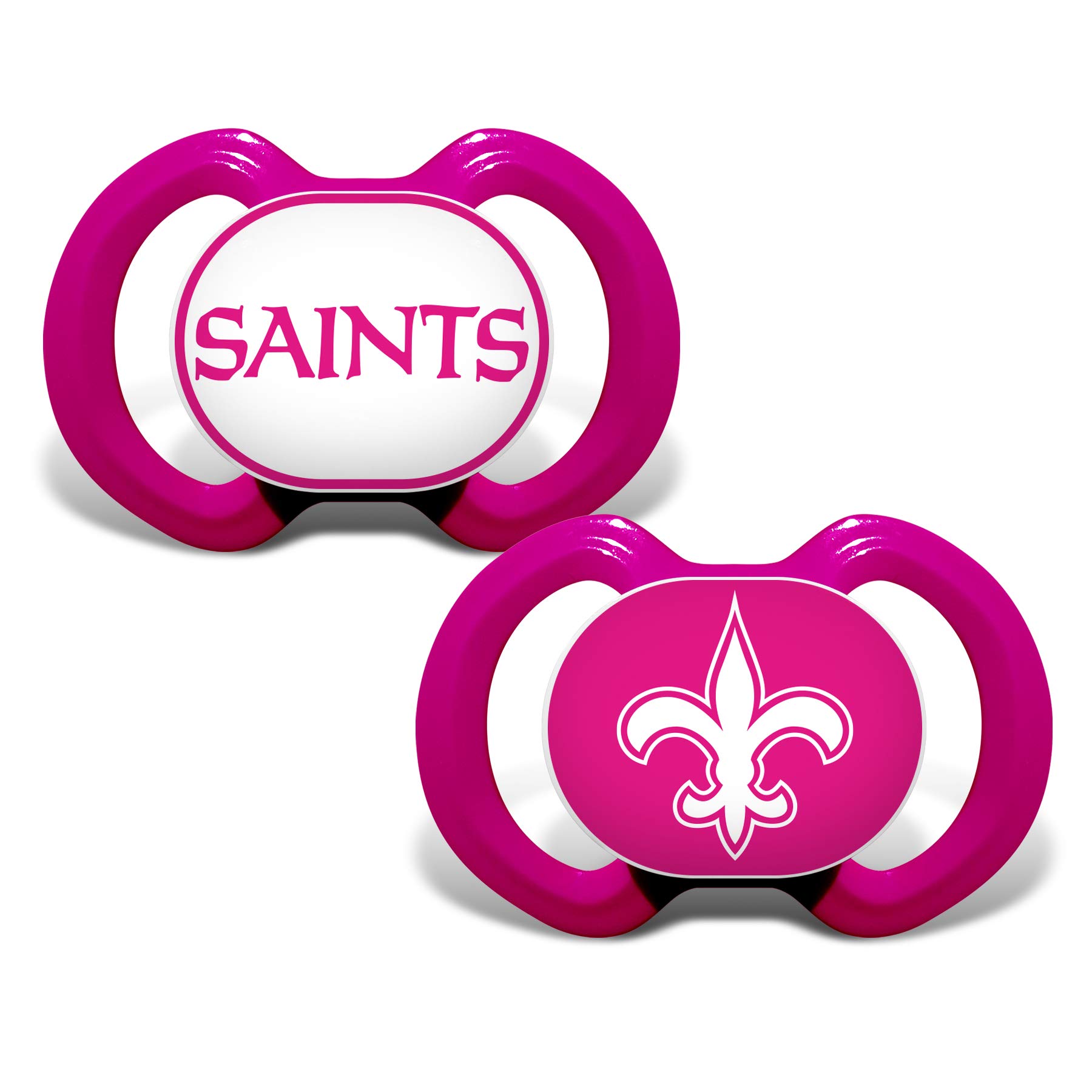 BabyFanatic Pacifier 2-Pack - NFL New Orleans Saints - Officially Licensed  League Gear