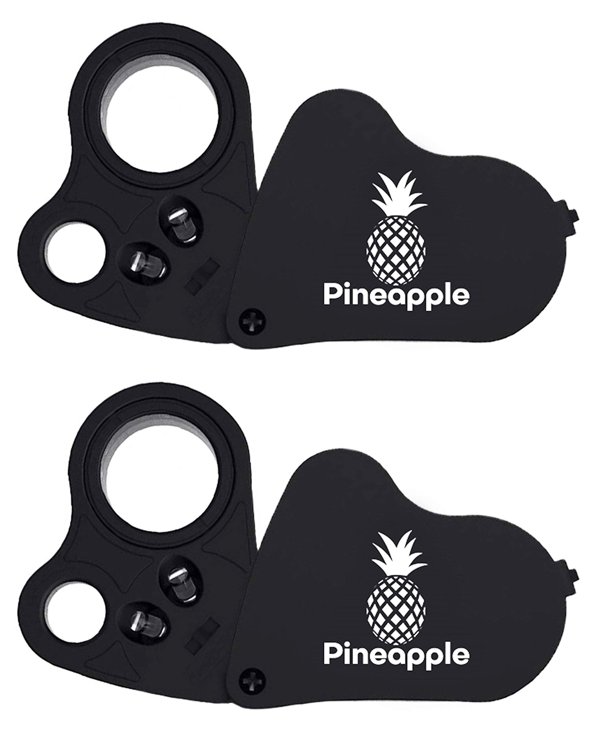 Pineapple 30X Jewelers Loupe Magnifier with Light Foldable Pocket  Magnifying Glass Jewelry Eye Loop for Jewelers