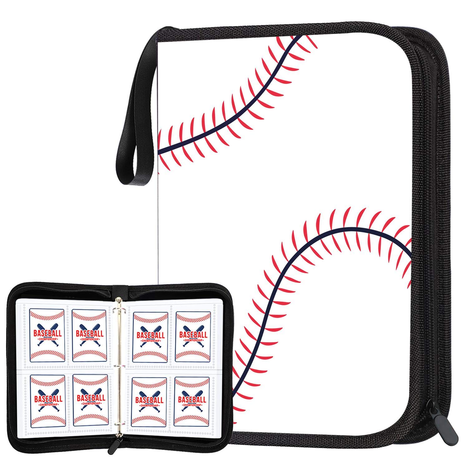 POKONBOY Baseball Card Binder Sleeves for Trading Cards, Baseball