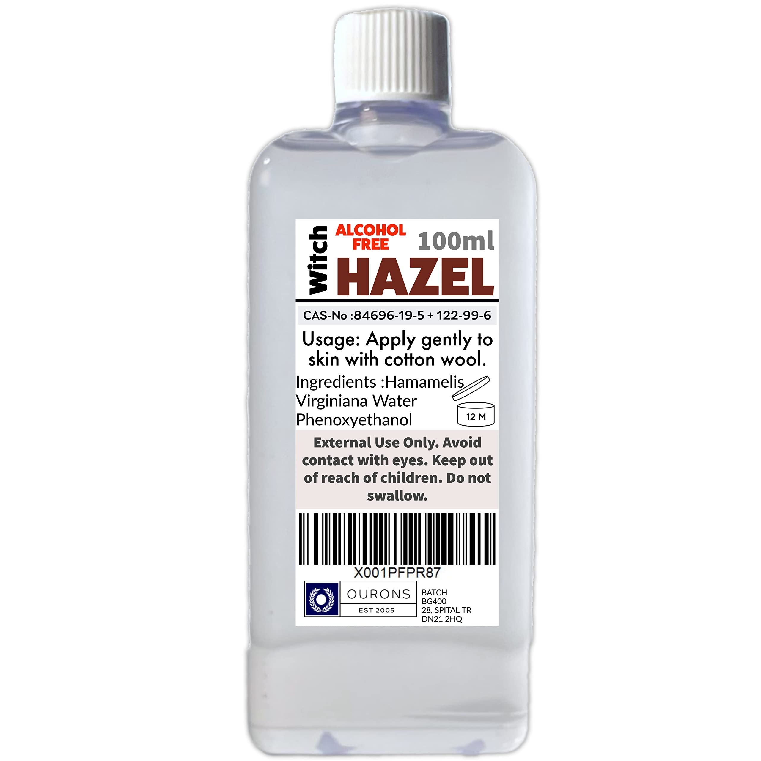 Alcohol Free Witch Hazel 100ml