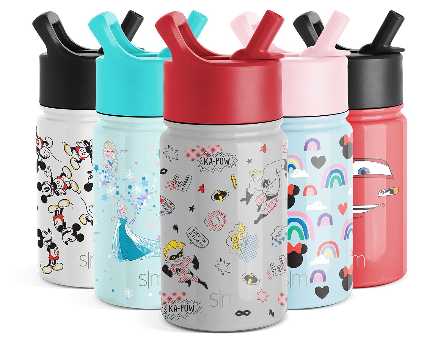  Simple Modern Kids Water Bottle with Straw Lid, Insulated  Stainless Steel Reusable Tumbler for Toddlers, Girls, Summit Collection