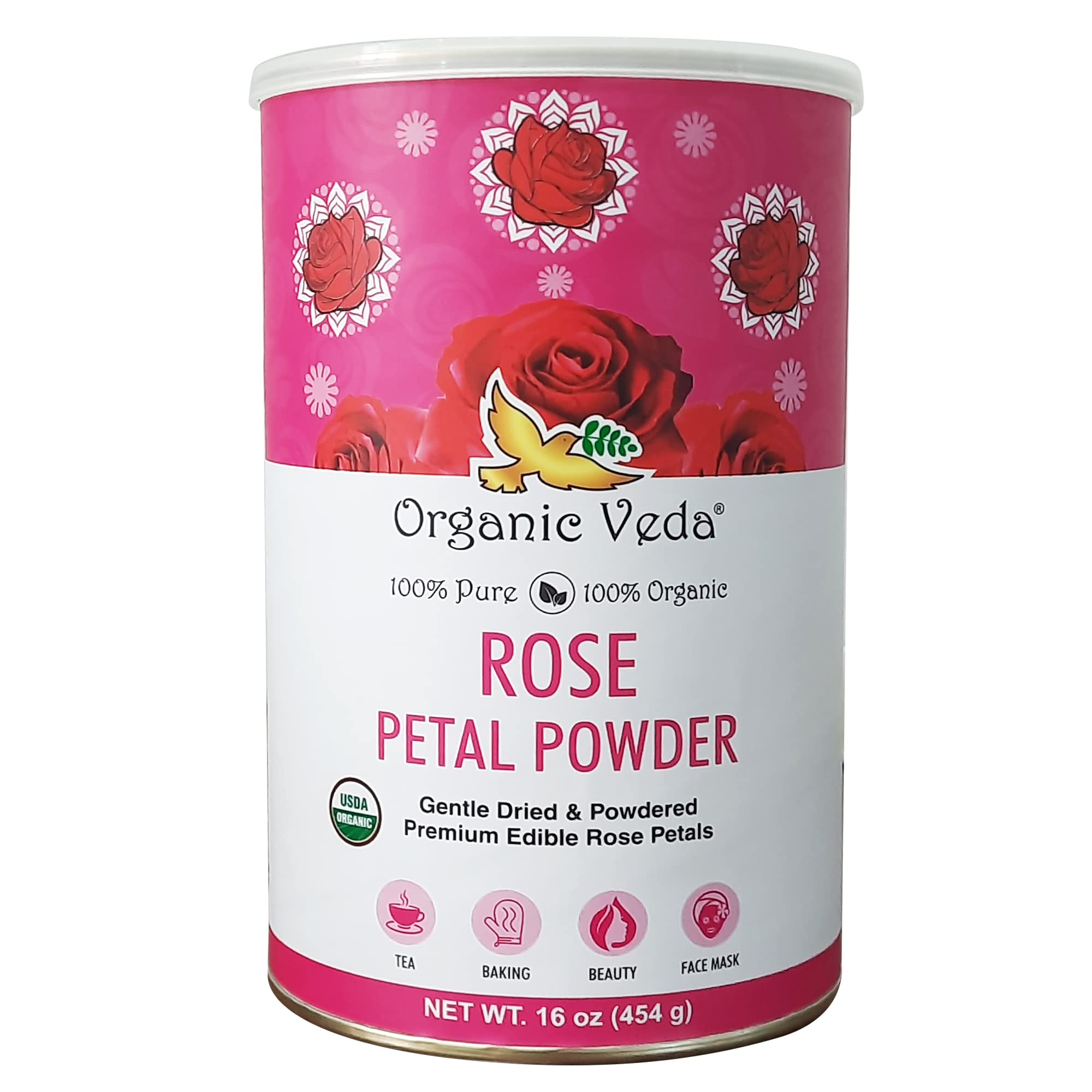 Edible Pink Rose Petal Powder – Food Grade – Culinary – Natural