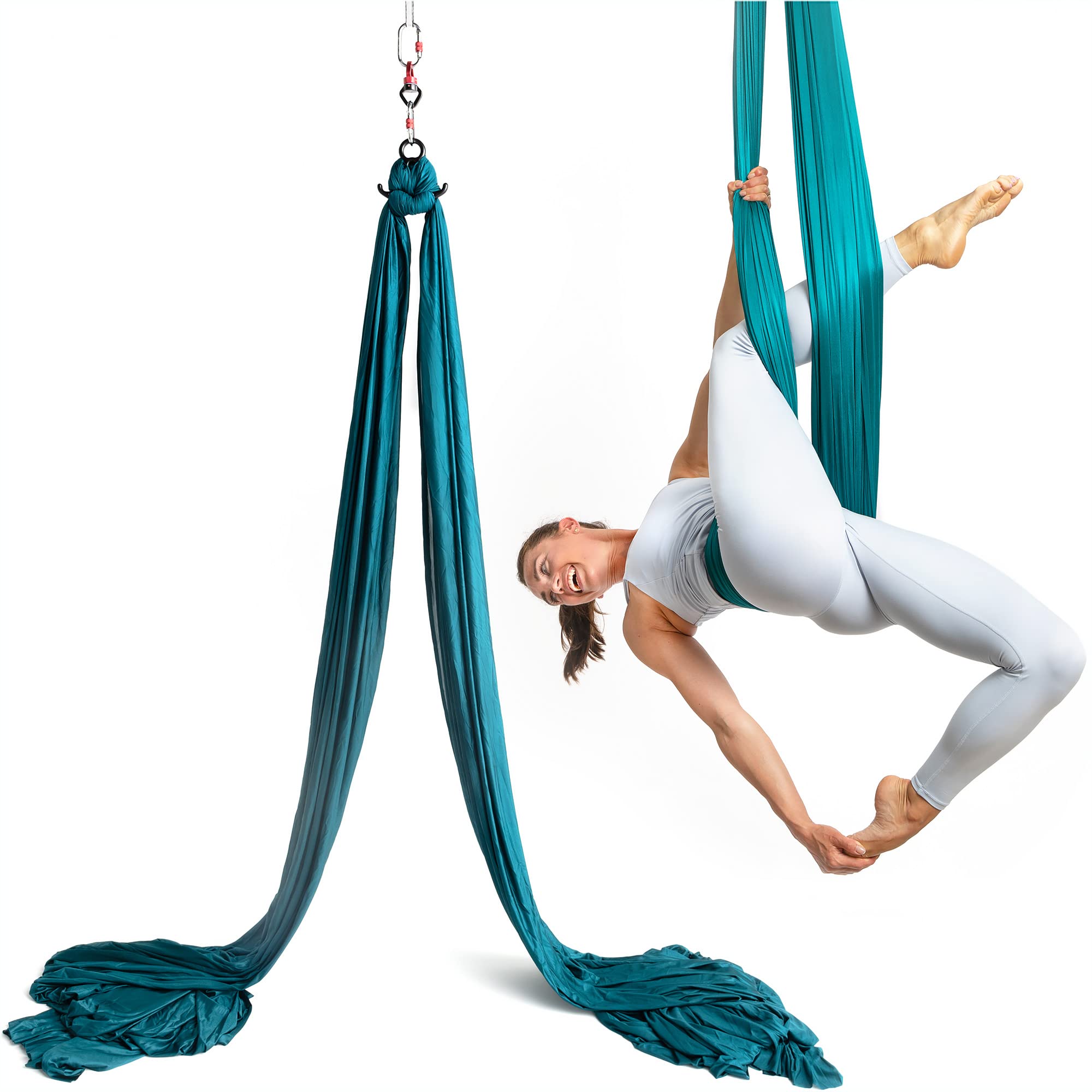 Victorem Aerial Silks - 11 Yards Aerial Silk, Premium Ariel Yoga Hammock,  Durable and Low-Stretch Fabric, Yoga Starter Kit for Home, Aerial Rig for  All Skill Levels - All Hardware Included
