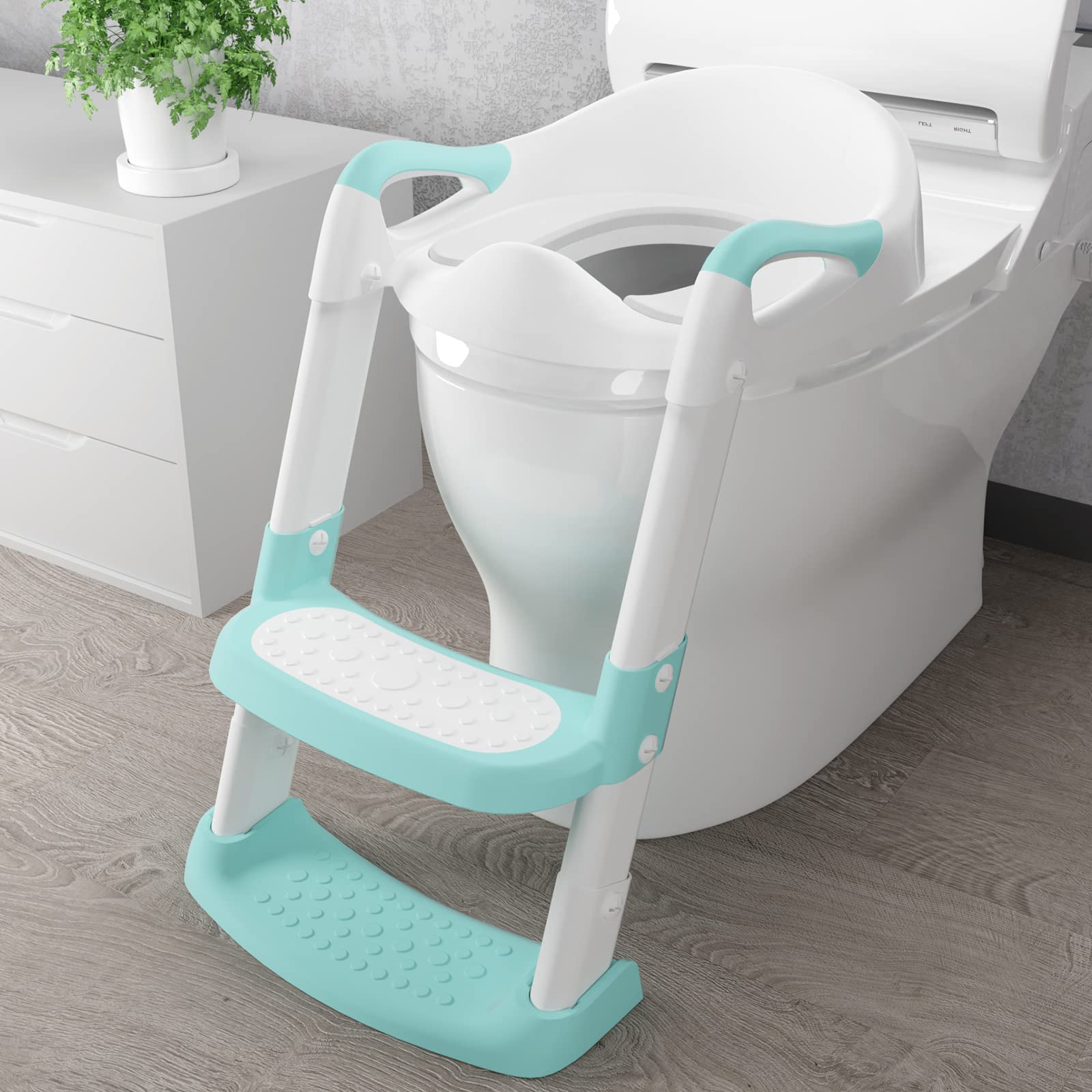Potty Training Toilet Seat with Steps Stool Ladder For Children