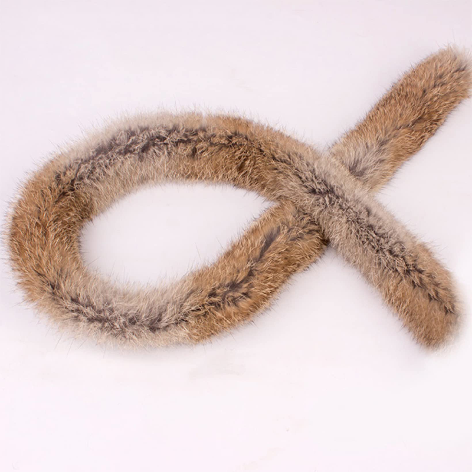 Faux Fur Trimming on Satin Ribbon,furry Edge to Trim Sew Apparel