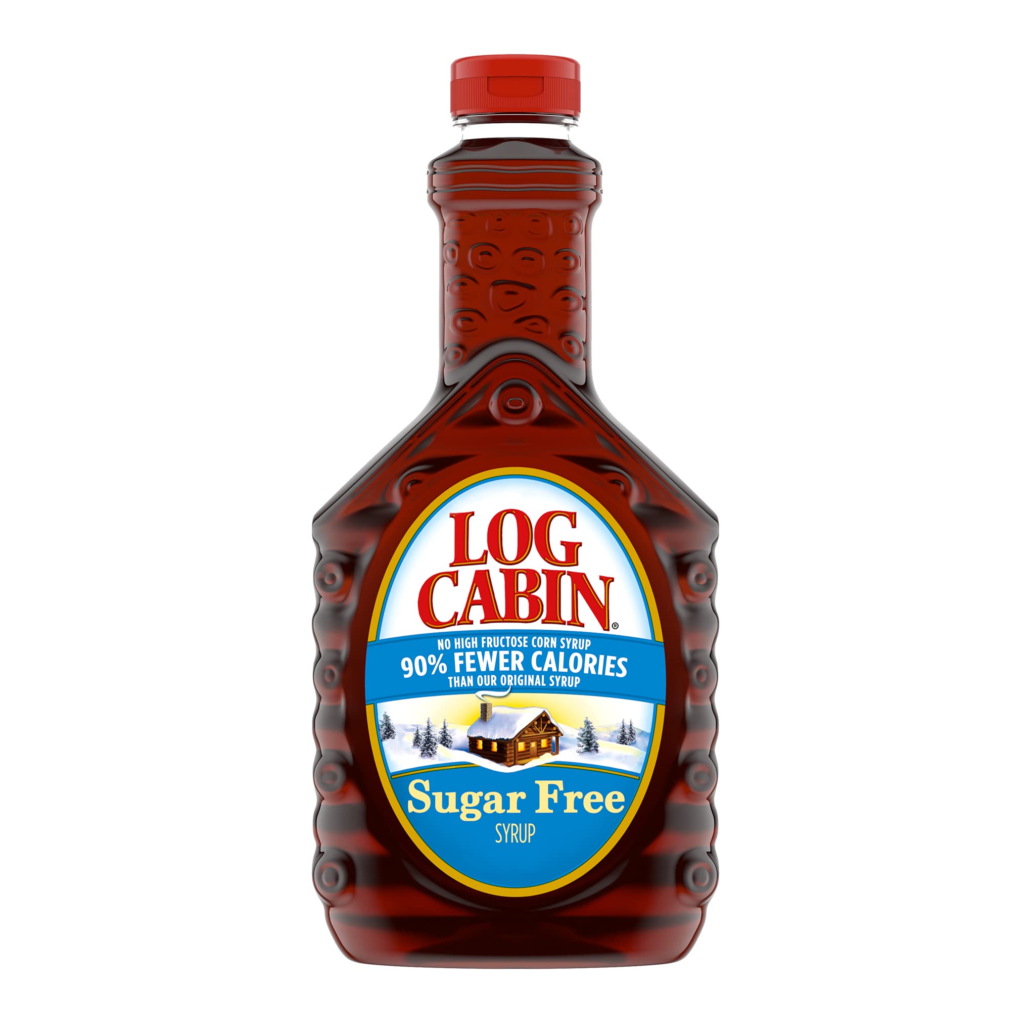 SugarFree Log Cabin Syrup 24 oz Perfect for Pancakes & Waffles