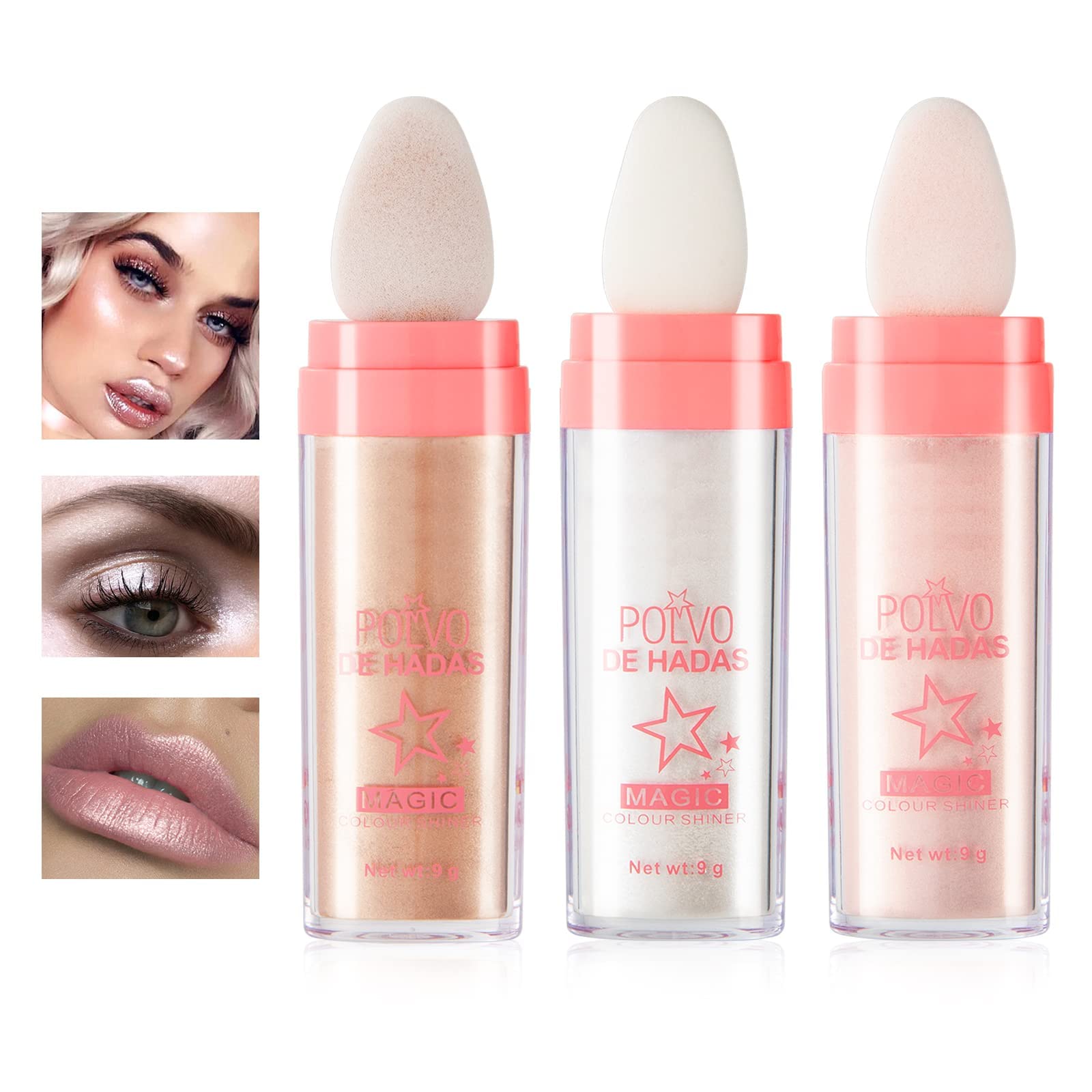 Face Pink Blush Highlighter Makeup Palette Shimmer contour powder