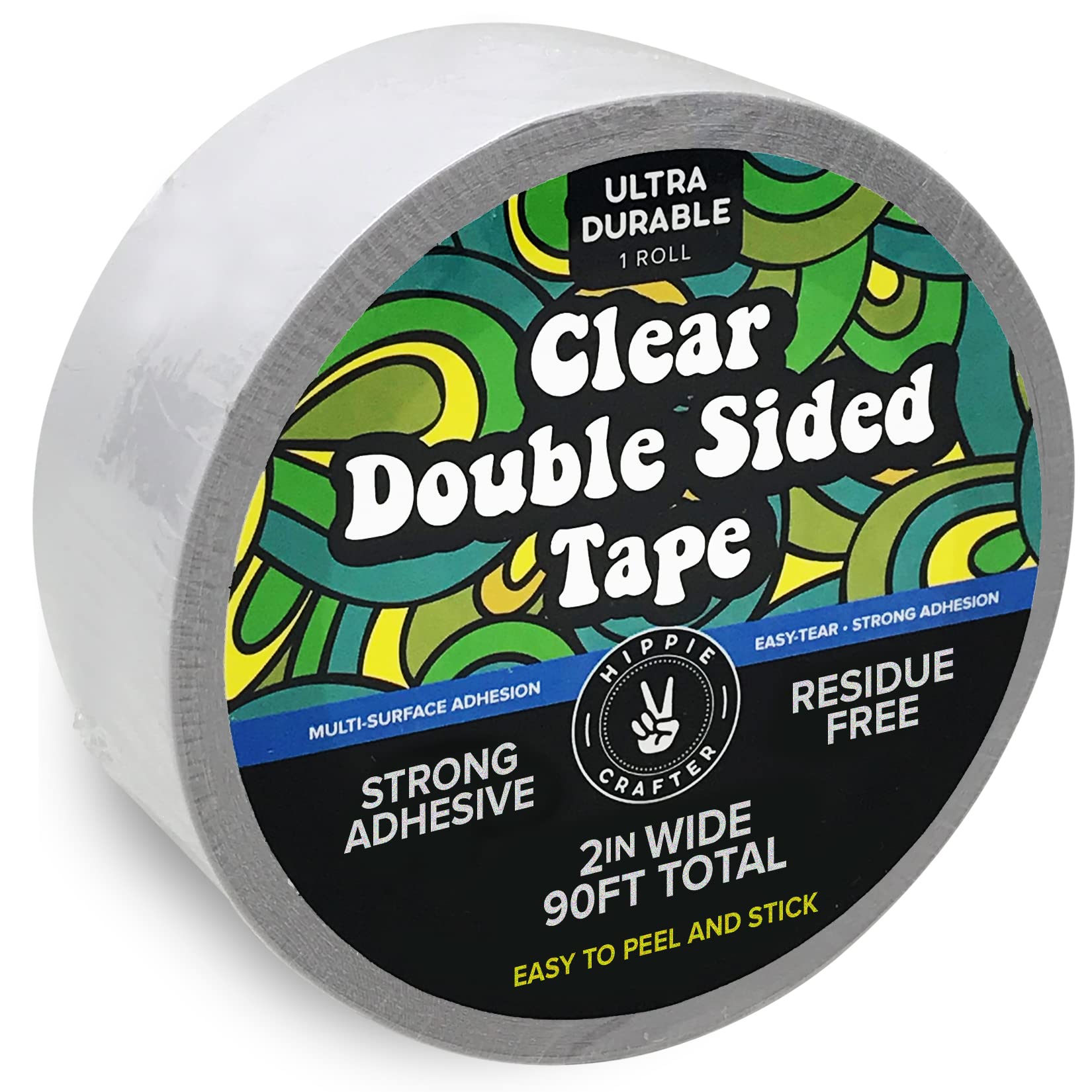 Acid-Free Double Sided Tape: Easy Tear 2 Sided Glue Adhesive Tape