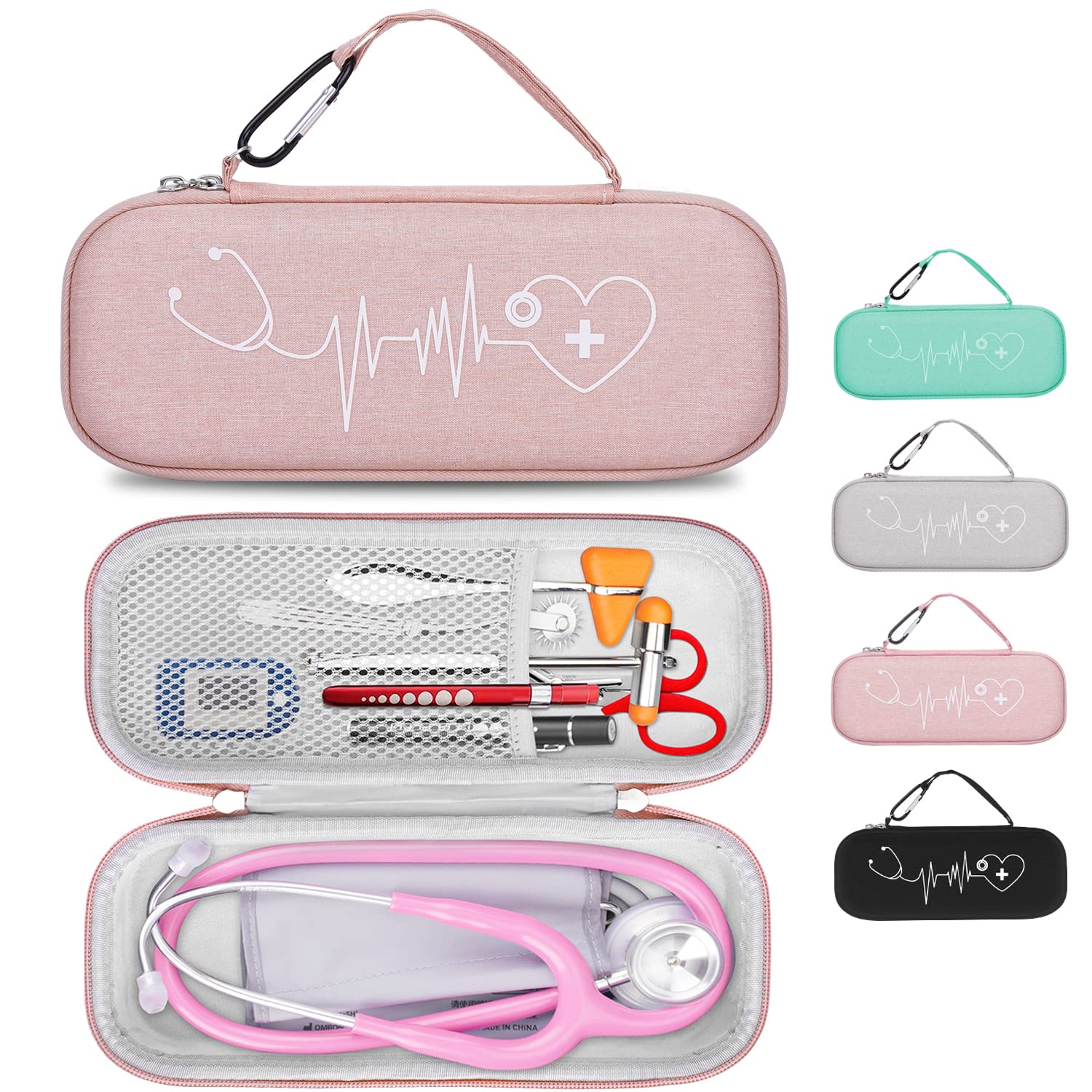 2023 NEW】Opoway Stethoscope Case For Nurses, Travel Case For Stethoscope  Littmann Classic Iii, Diagnosis Of Iv Cardiology, Acoustic Stethoscopes Of  Mdf, Space For Nurse Accessories Pink Case Only 