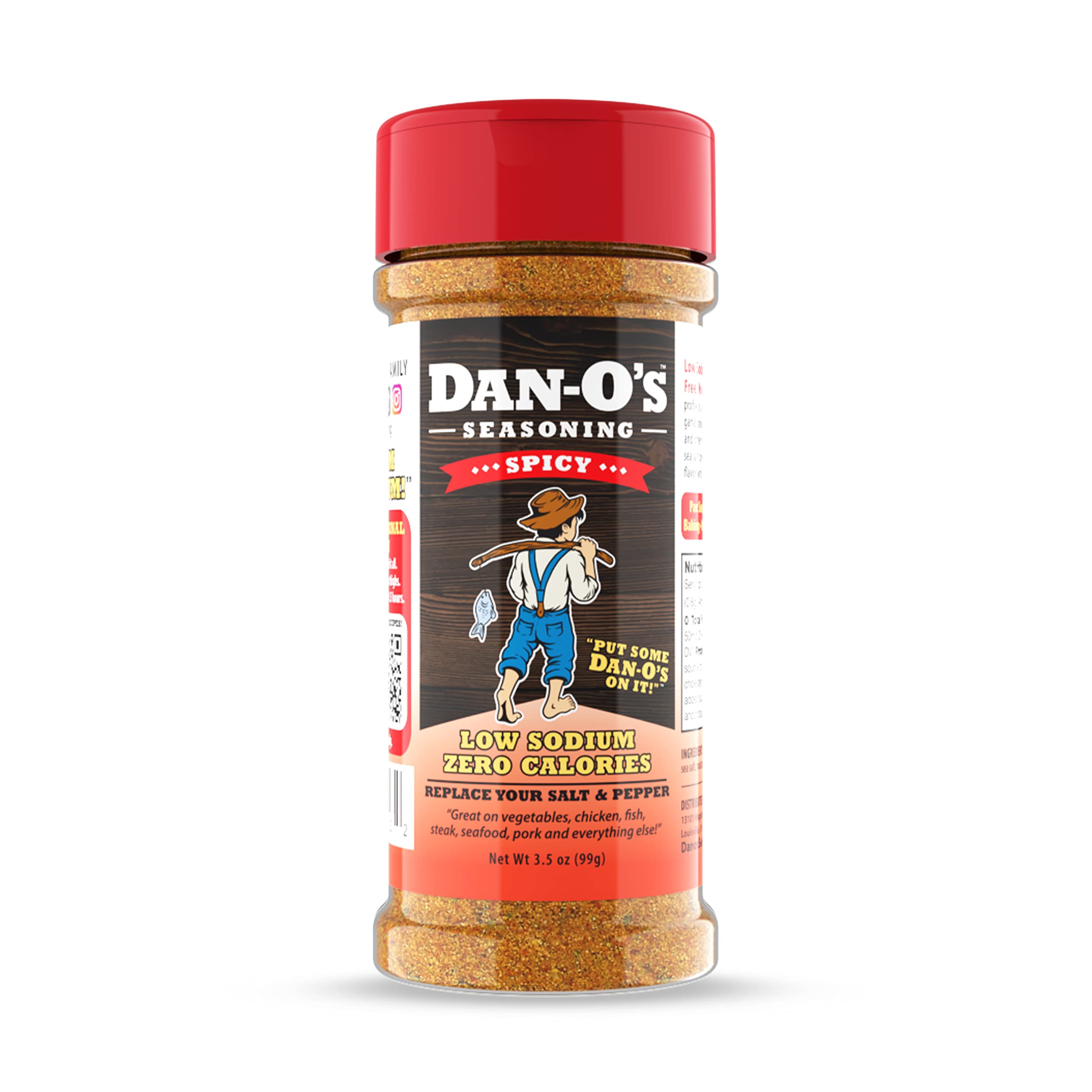 Dan-O's Spicy Seasoning, All Natural, Sugar Free, Keto, All Purpose  Seasonings, Vegetable Seasoning, Meat Seasoning, Low Sodium Seasoning, Cooking Spices