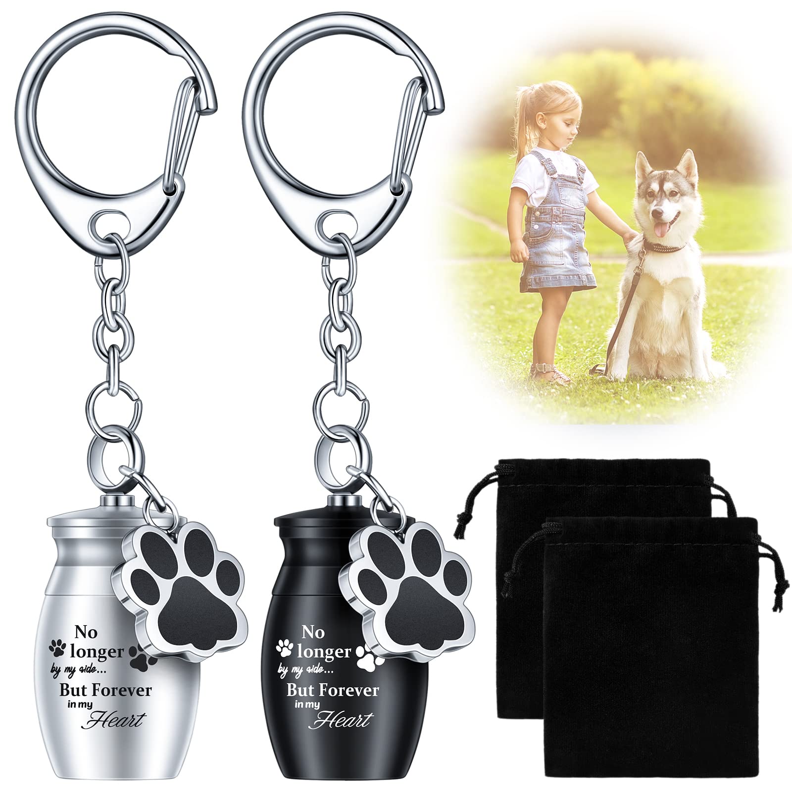 JewelryEveryday Dog Memorial Keychain