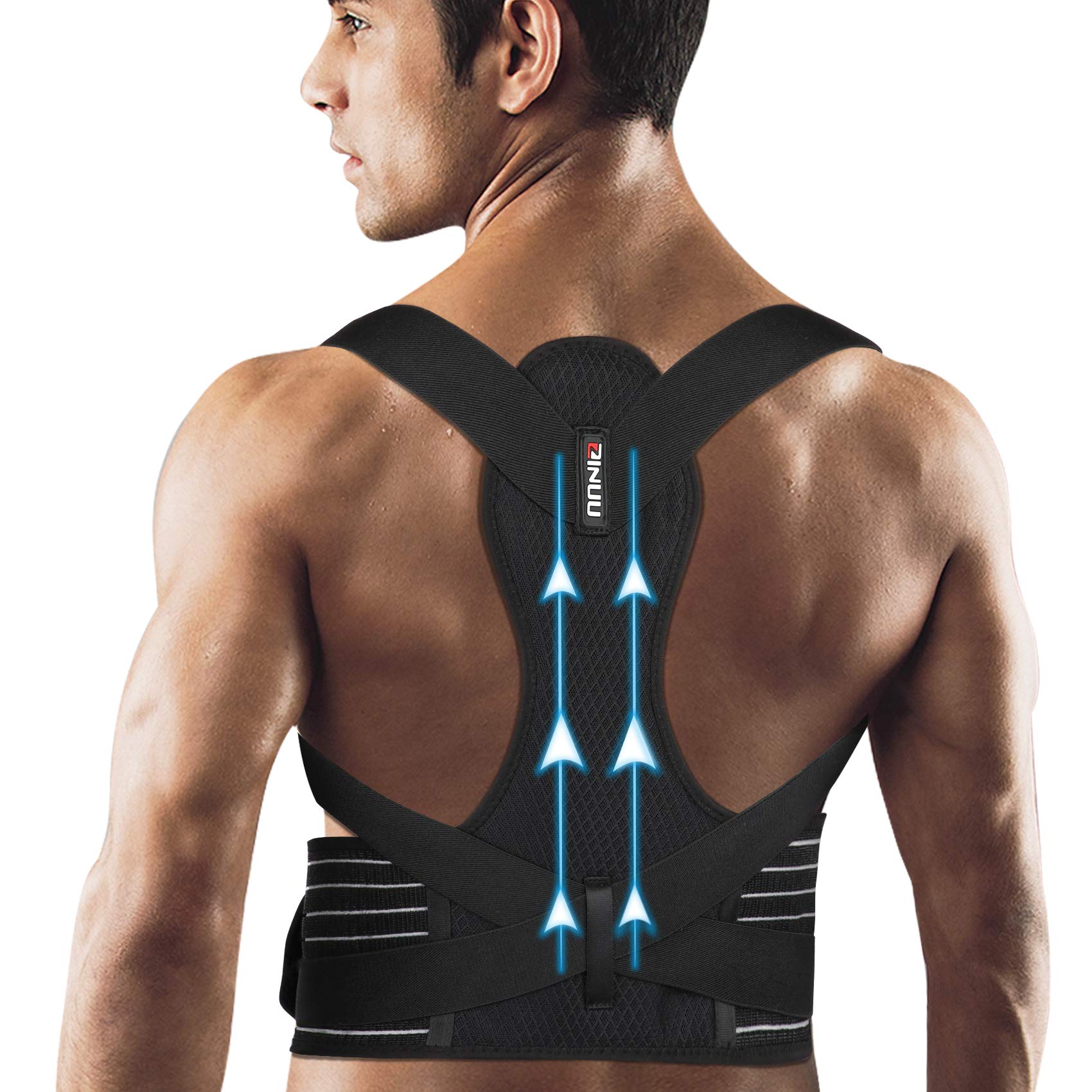 ZINUU Posture Corrector for Men and Women Back Support Belt with