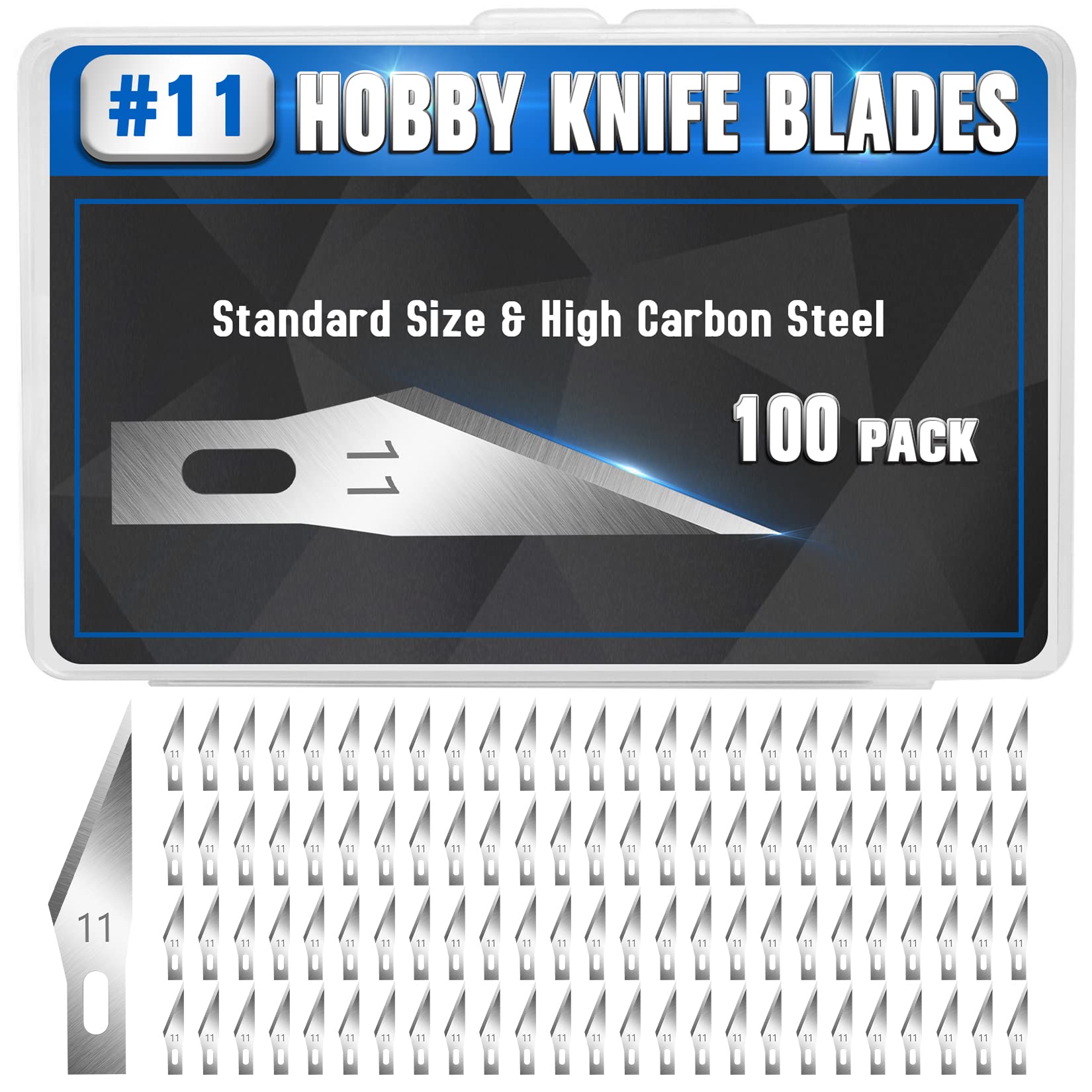 Exacto Knife Set, 20 Blades Hobby Knife Easy To Replace Accurate Control  DIY Multipurpose For Crafting For Hand Account Blue