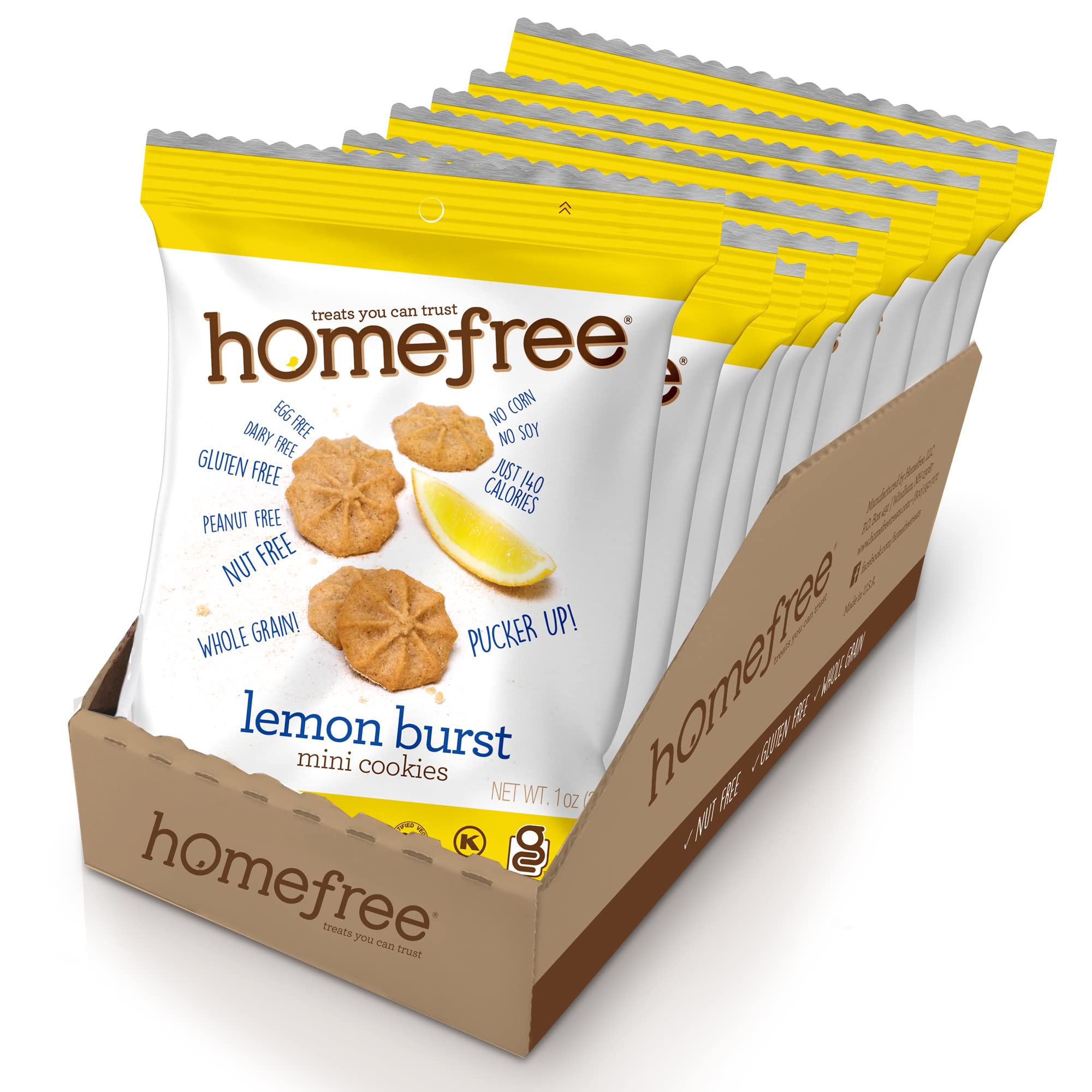 Homefree Treats You Can Trust Gluten Free Mini Cookies, Single Serve ...